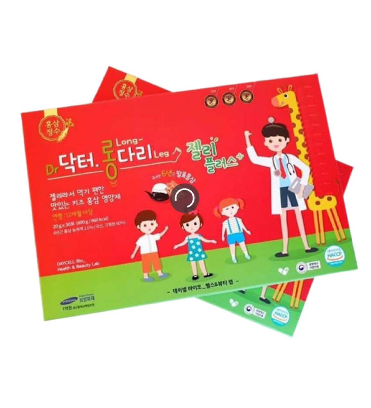 Daycell Dr Long Leg Fermented Korean Ginseng Jelly Plus 20g x 30 Sticks 1.06 Ounce (Pack of 1) - Buy Online on GoSupps.com