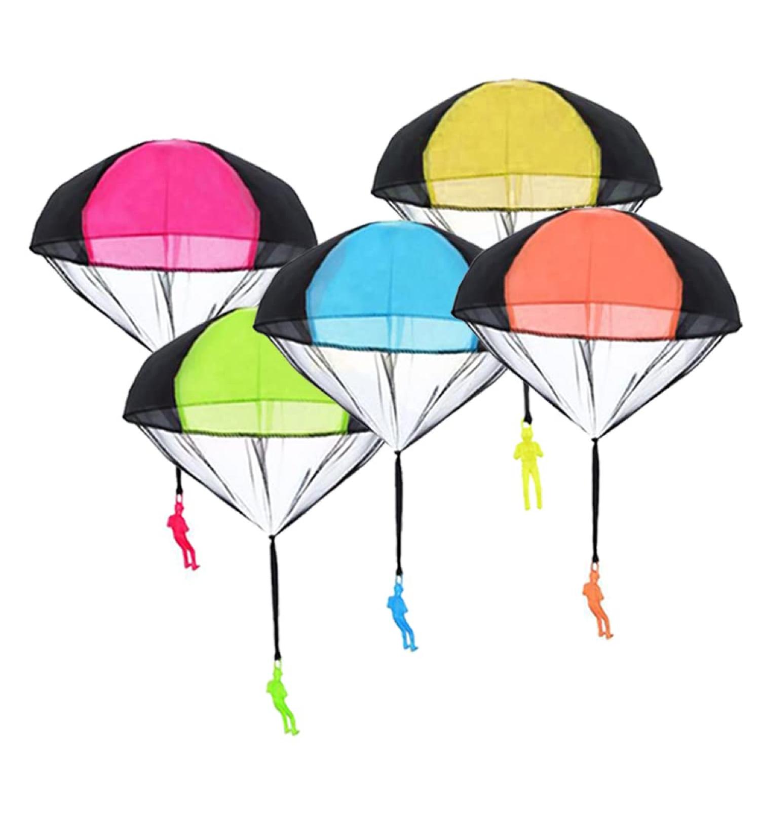 5 Pack Parachute Toy Set - Outdoor Flying Parachutists for Kids | Ideal Gift & Fun Throwing Games - Buy Online on GoSupps.com