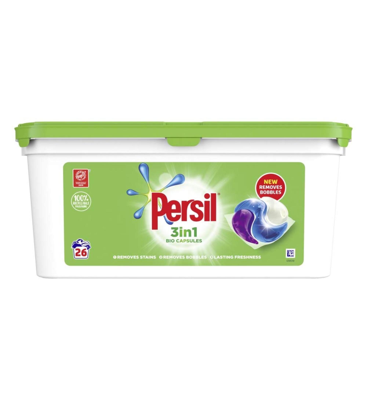 Persil Bio Laundry Washing Capsules 26 Washes Fresh 840 g (Pack of 1)