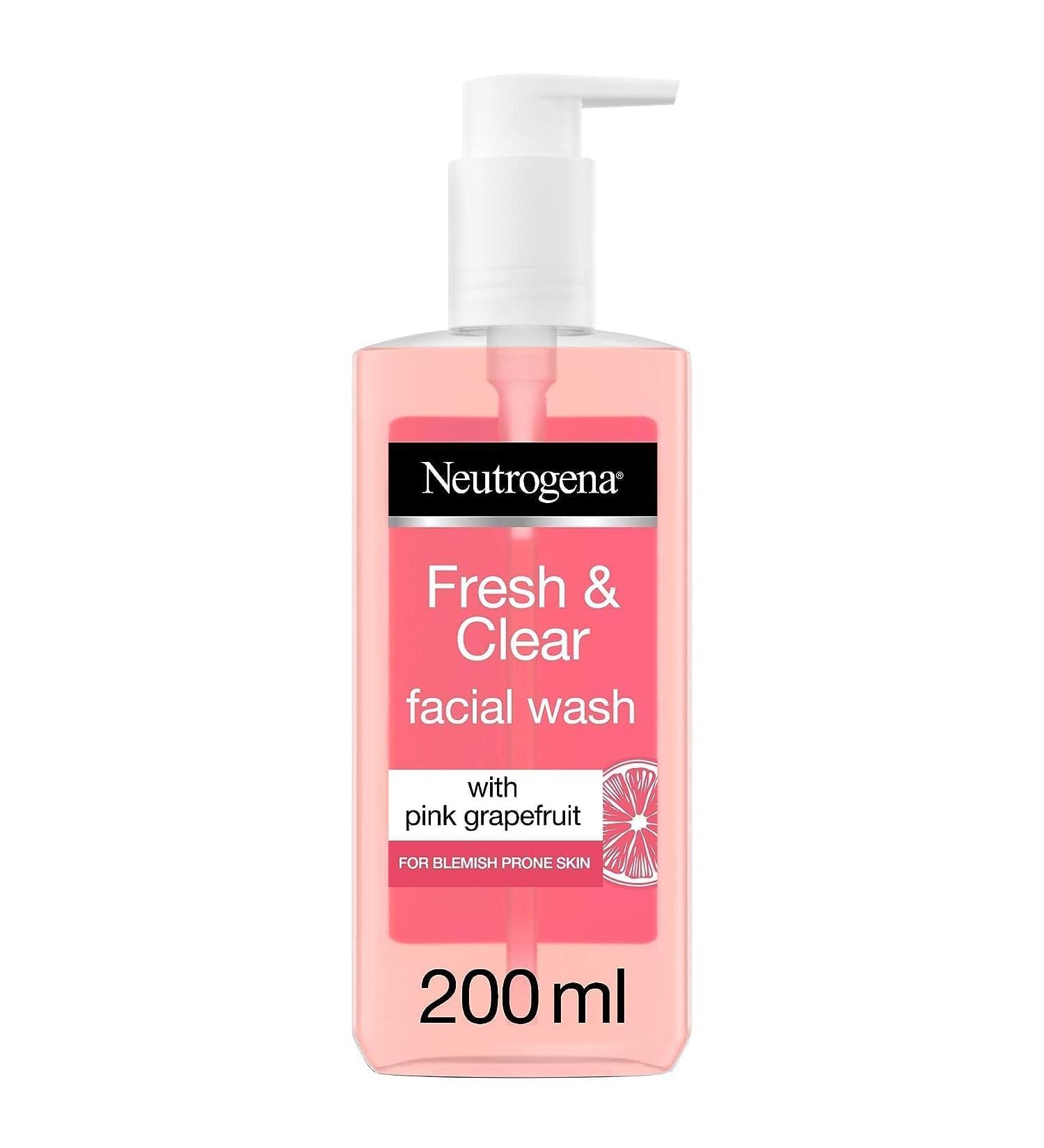 Neutrogena Visibly Clear Grapefruit Facial Cleansers 200 ml - Buy Online on GoSupps.com