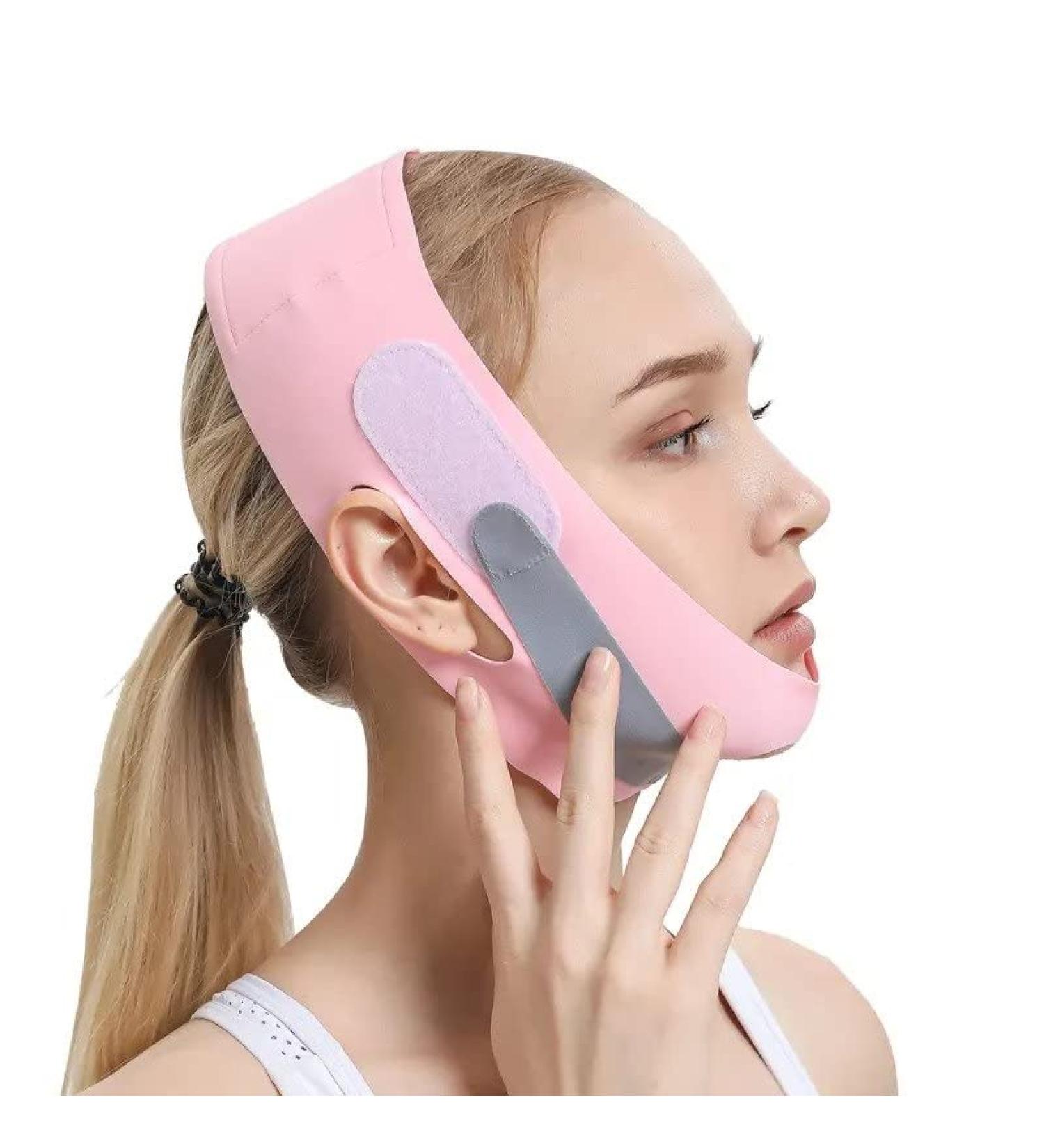 Reusable Double Chin Reducer Bandage | Face Slimming Strap for V-Line Mask - Buy Online on GoSupps.com