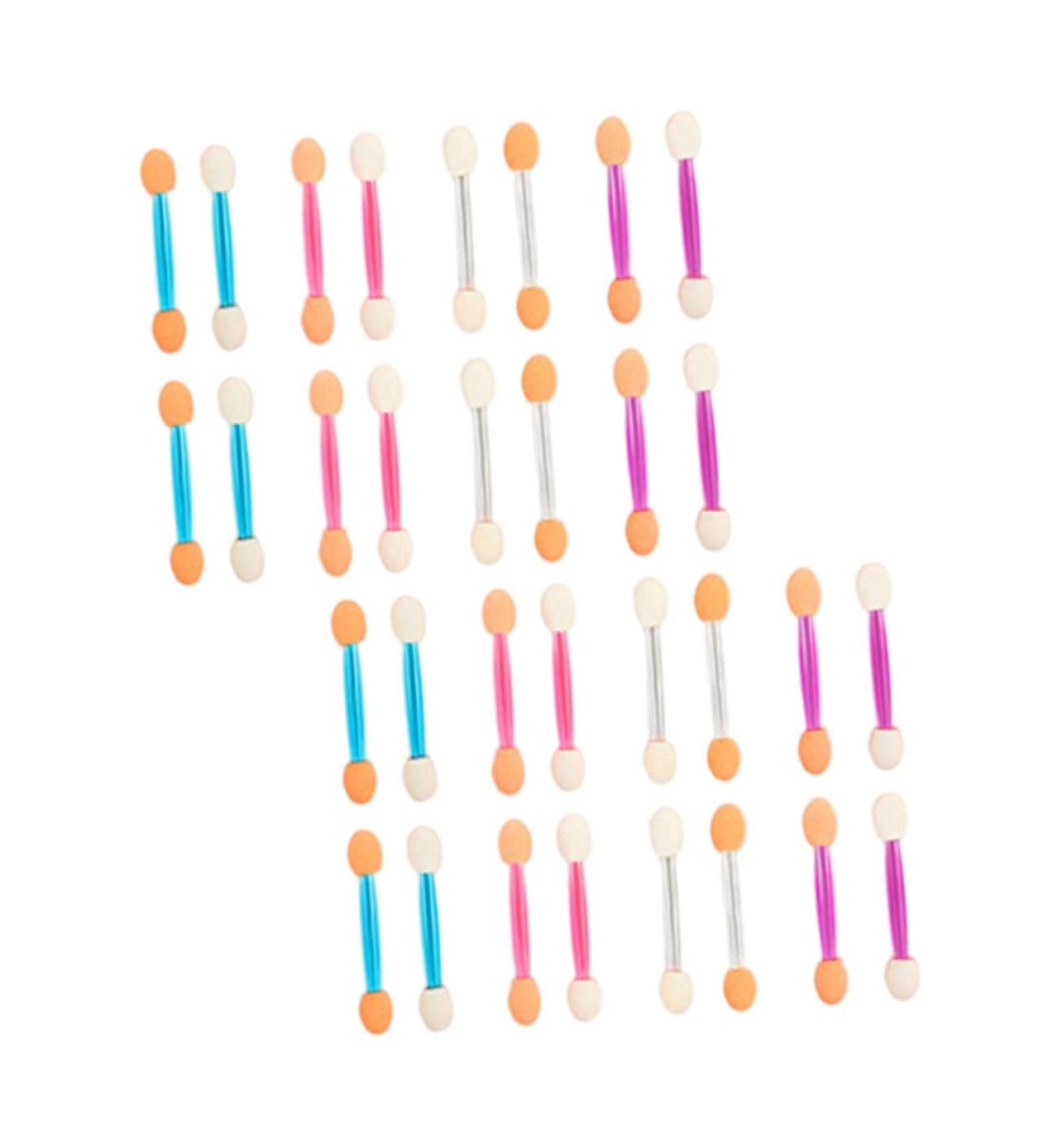 FOMIYES 120pcs Double Ended Eye Shadow Stick Makeup Brush Dual-side Eyeshadow Tool Woman Sponge - Buy Online on GoSupps.com