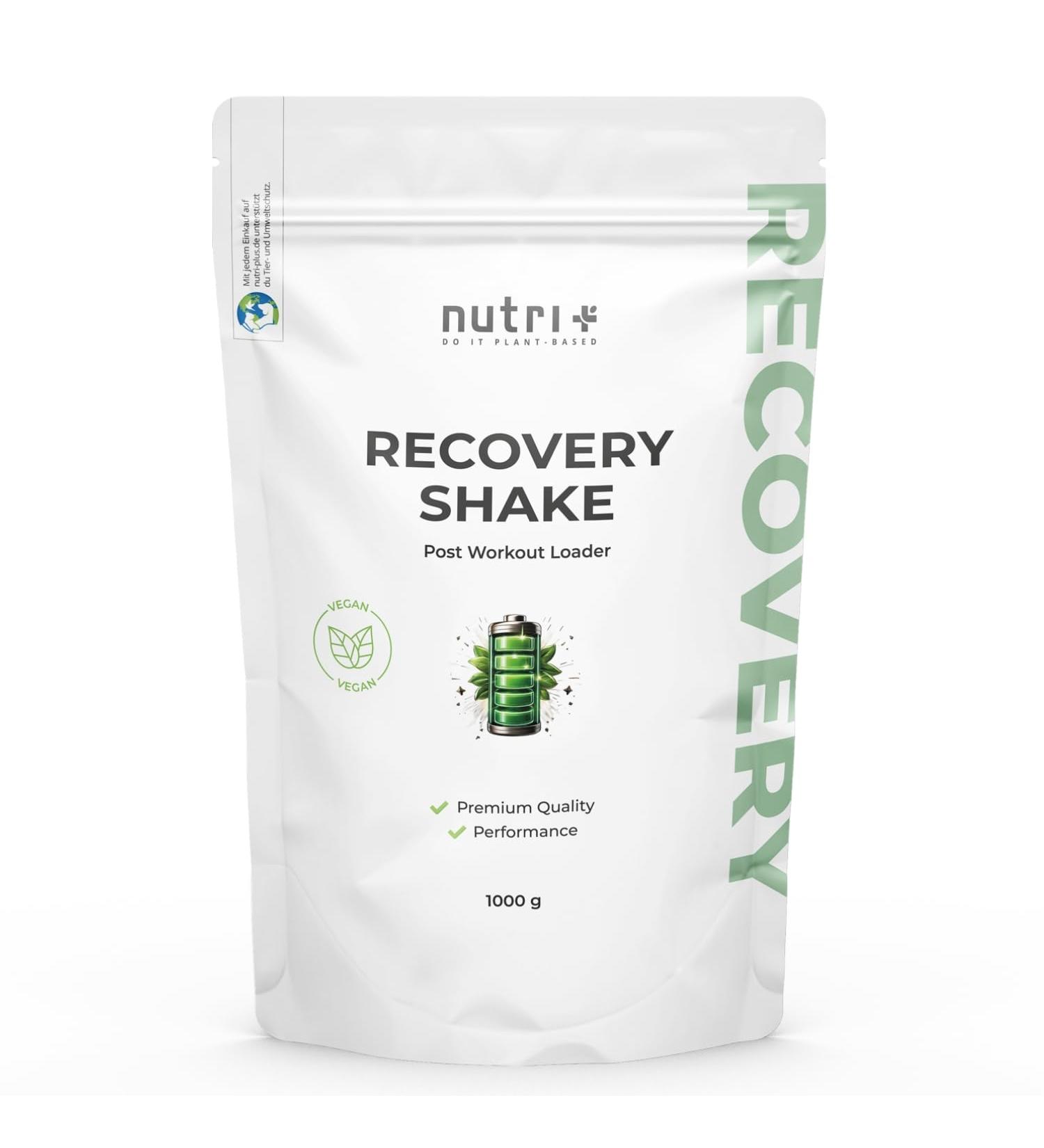 NutritionPlus Germany nutri+ POST WORKOUT Recovery Shake muscle building and bodybuilding 1 kg grapefruit powder maltodextrin protein powder BCAA creatine monohydrate glutamine vegan supplement - Buy Online on GoSupps.com