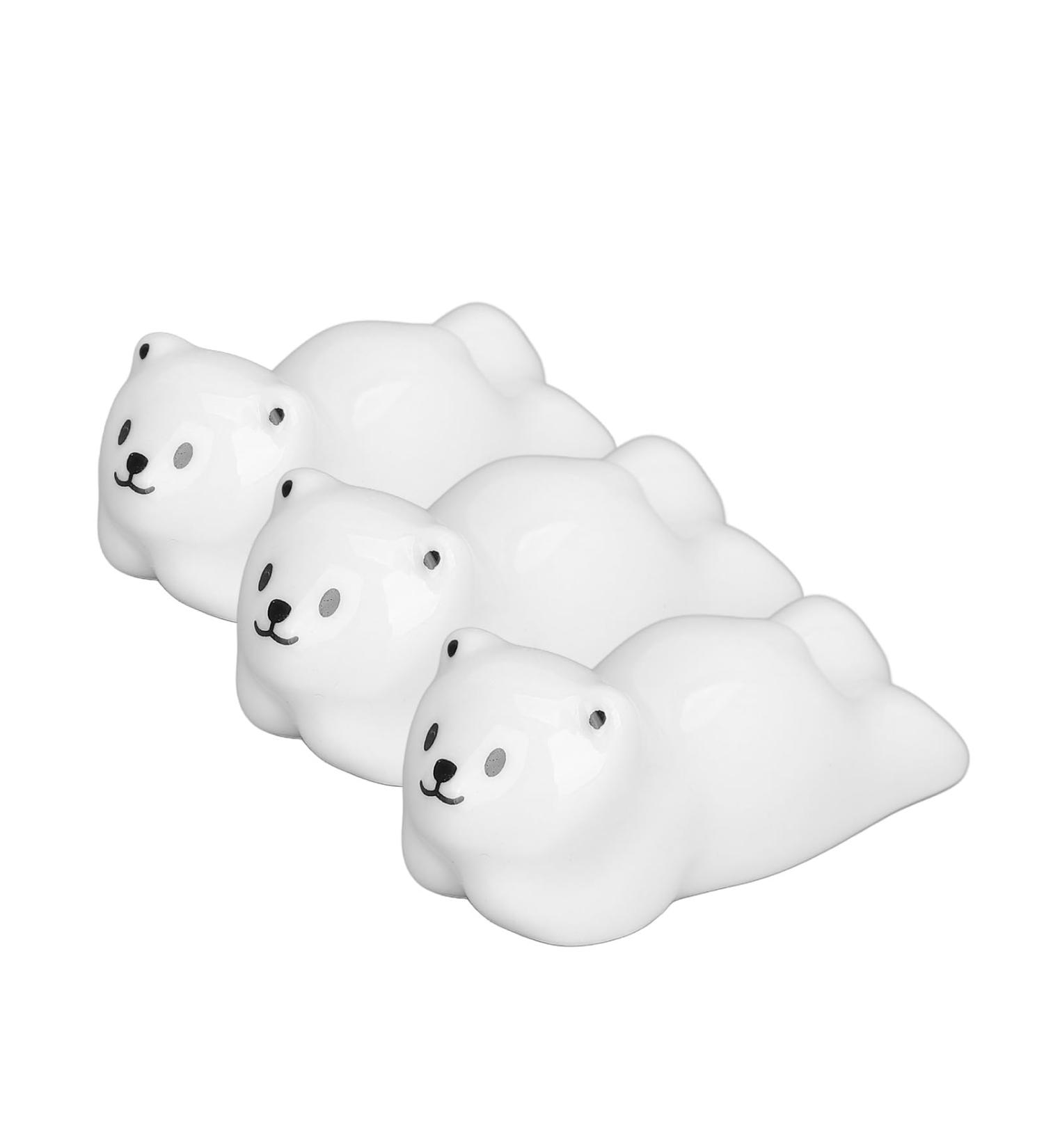 Nail Art Pen Holder Cute Bear Shape 3 Piece Nail Art Brush Holder Durable Ceramics for Nail Salon - Buy Online on GoSupps.com