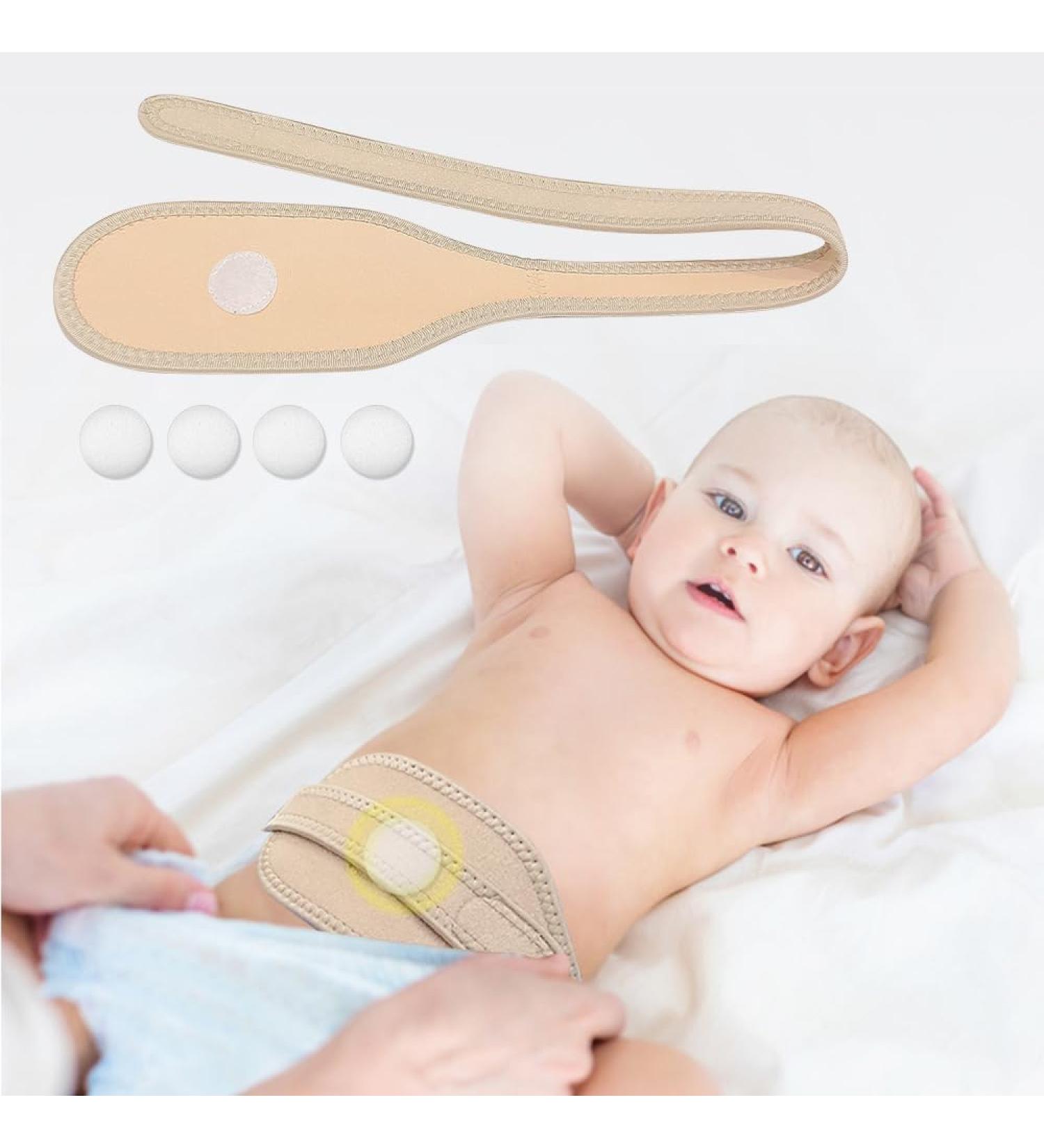 Mybow Umbilical Hernia Belt for Newborns | Baby Belly Button Support Wrap | Medical Abdominal Truss in Beige - Buy Online on GoSupps.com