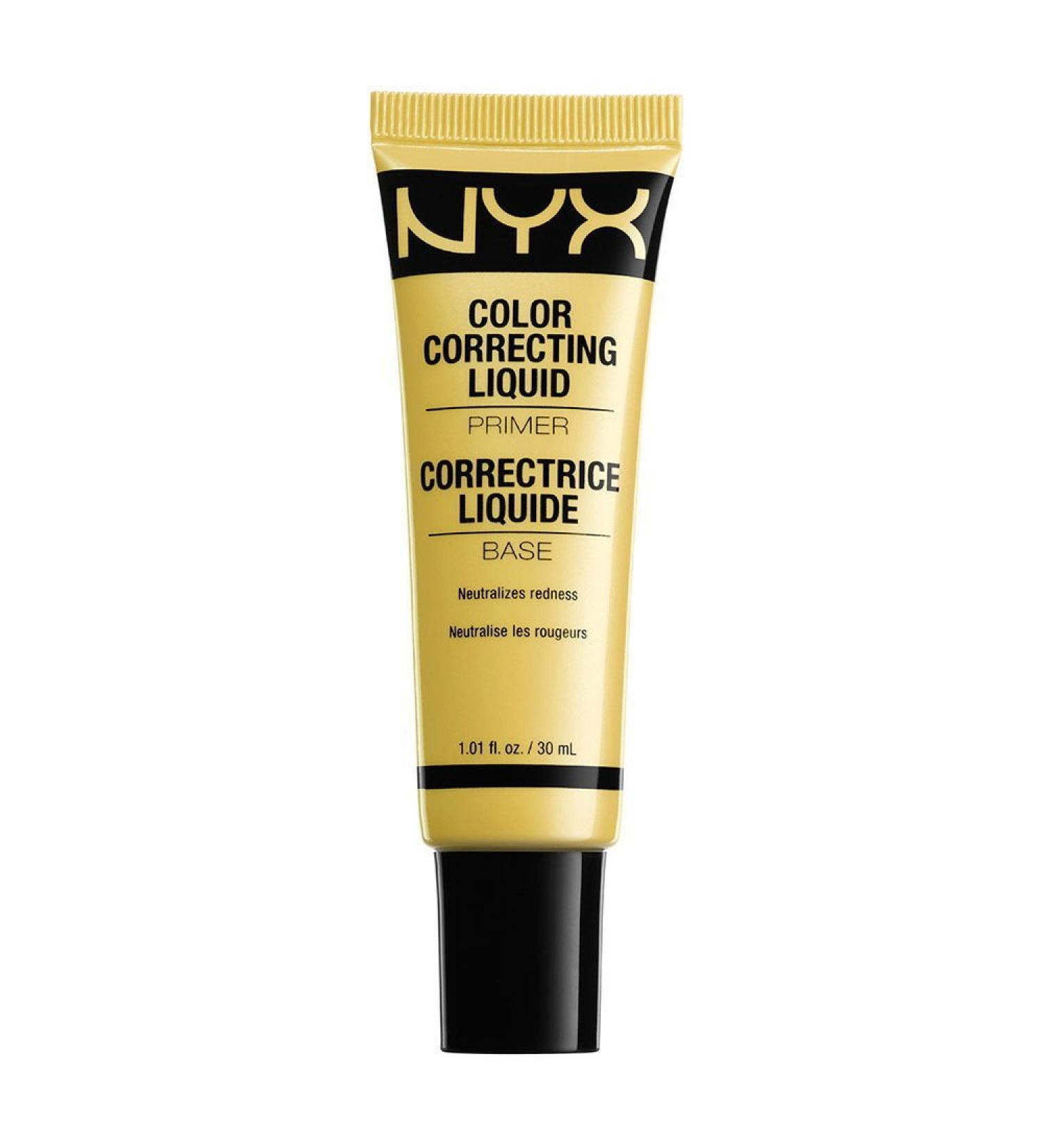  NYX PROFESSIONAL MAKEUP NYX Professional Makeup Color Correcting Liquid Primer for Face - Radiant Effect for Light to Medium Skin Tones - Yellow 01 - 30 ml - Buy Online on GoSupps.com
