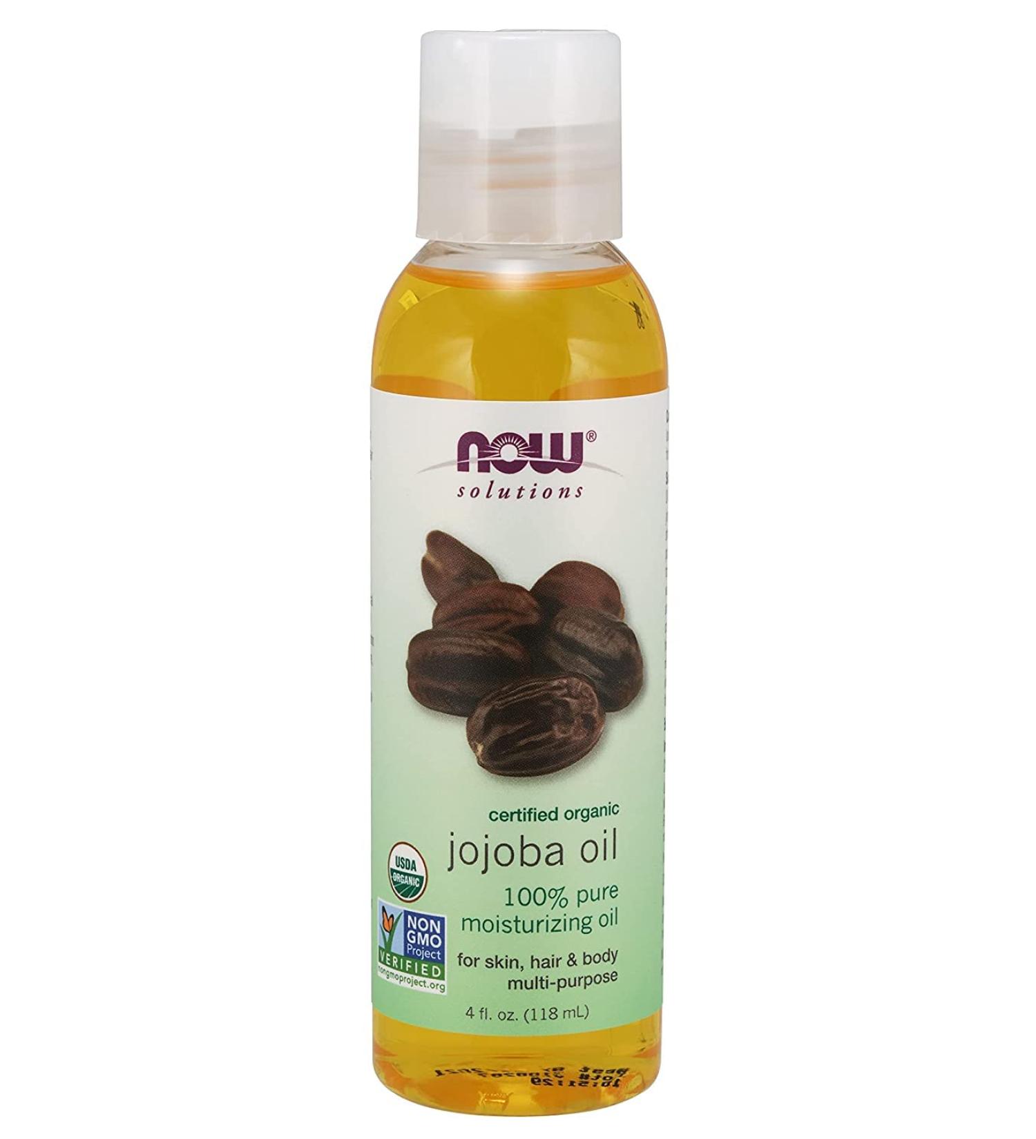Solutions Organic Jojoba Oil by Now Foods - 4 oz Liquid | Certified & Pure - Buy Online on GoSupps.com