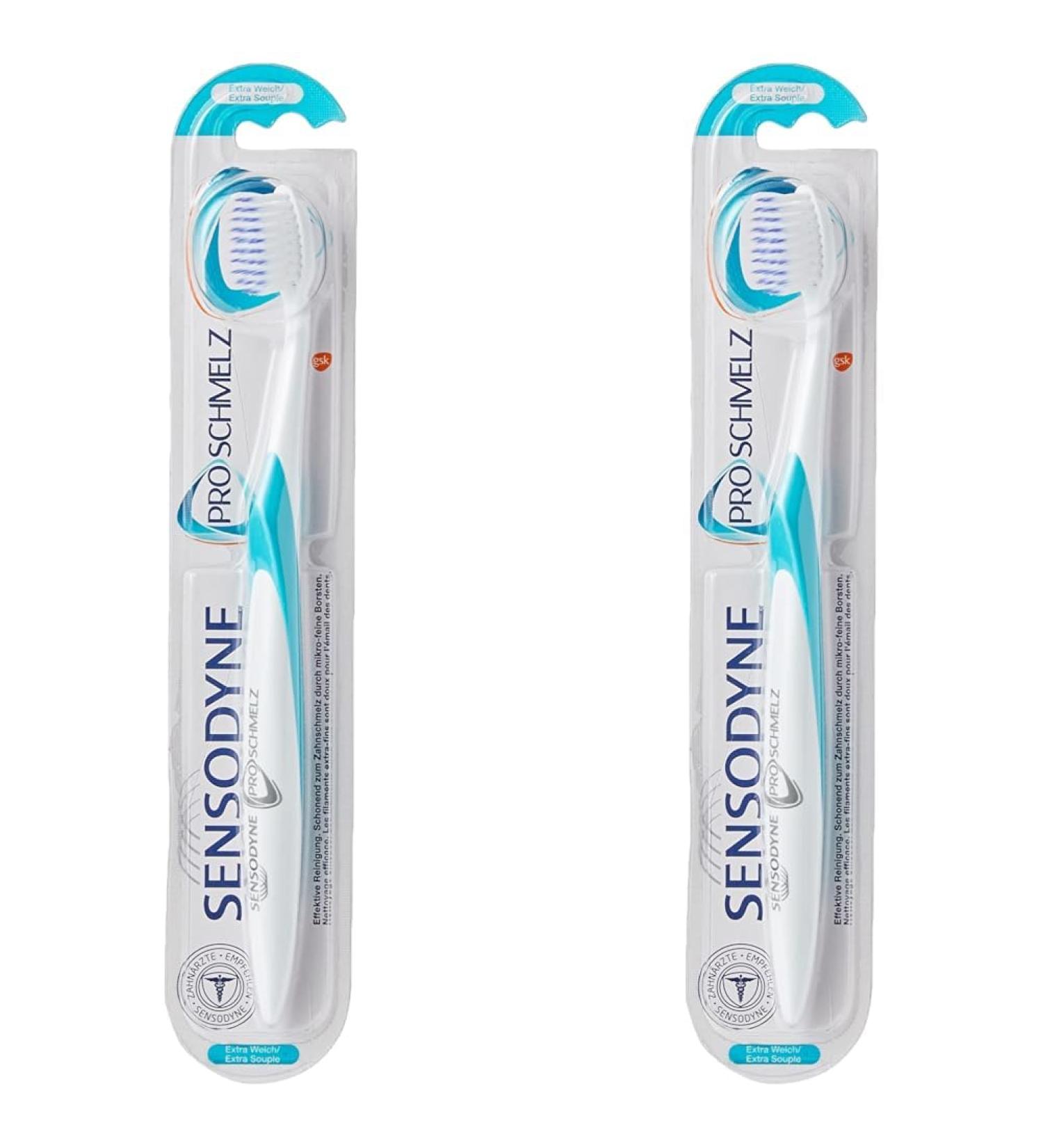 Buy Sensodyne ProEnamel Toothbrush - Extra Soft Gentle on Tooth Enamel (Pack of 2) | International Shipping Available - Buy Online on GoSupps.com