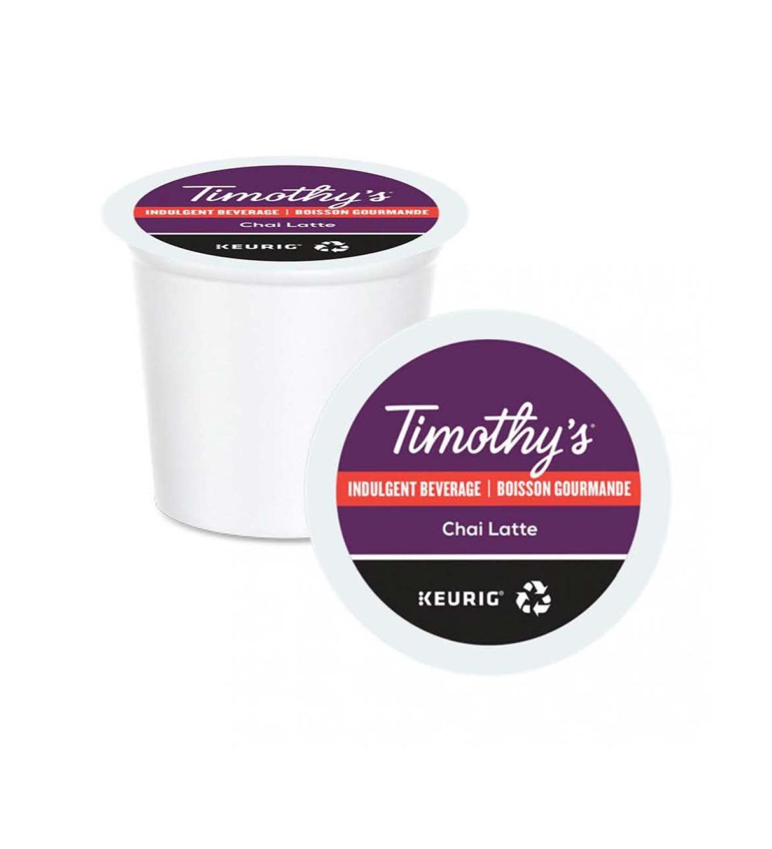 Keurig TIMOTHY'S Chai Latte K-Cup 96 Count - Buy Online on GoSupps.com
