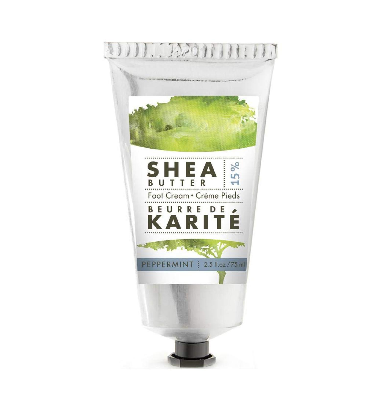 Pre De Provence Peppermint Shea Butter Foot Cream - 2.5 fl oz European Soaps - Buy Online on GoSupps.com