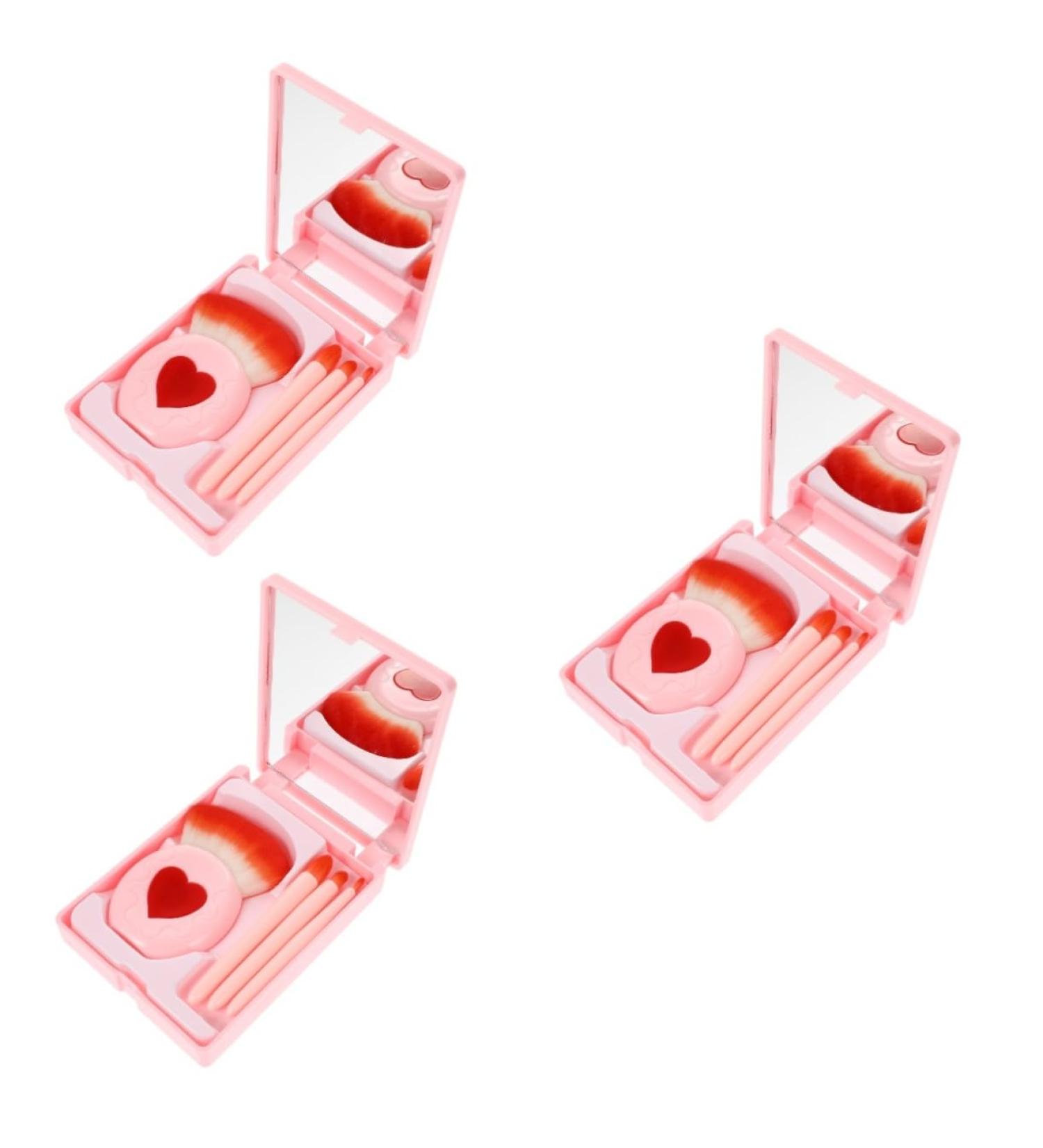 Angoily 3 Boxes Makeup Brush Set Estuche Para Brochas Maquillaje Travel Makeup Container Lip Gloss Container Travel Powder Brush Makeup Powder Brush Eye Pu Makeup Tools Cosmetic Woman - Buy Online on GoSupps.com