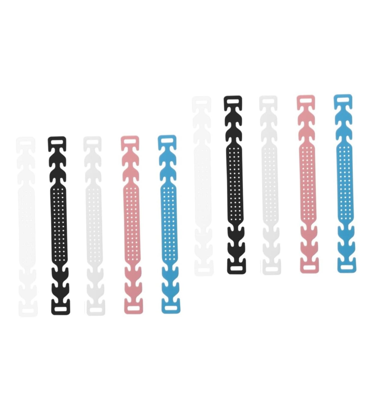 Lalafina 10 Pcs Hanging Ear Extension Tape Buckles for Face Masks - Adjustable Ear Strap Holders 15x1.5cm - Shop Now! - Buy Online on GoSupps.com