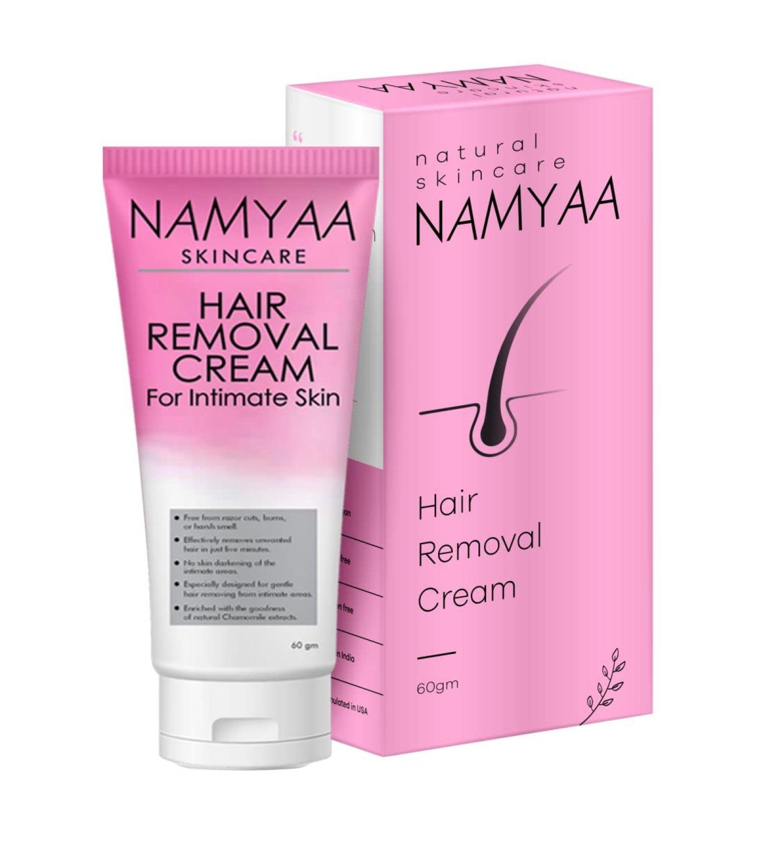 Hair Removal Cream for Intimate Skin & Soothing Serum - 60gm & 30gm | Women's Sensitive Skin Care - Buy Online on GoSupps.com