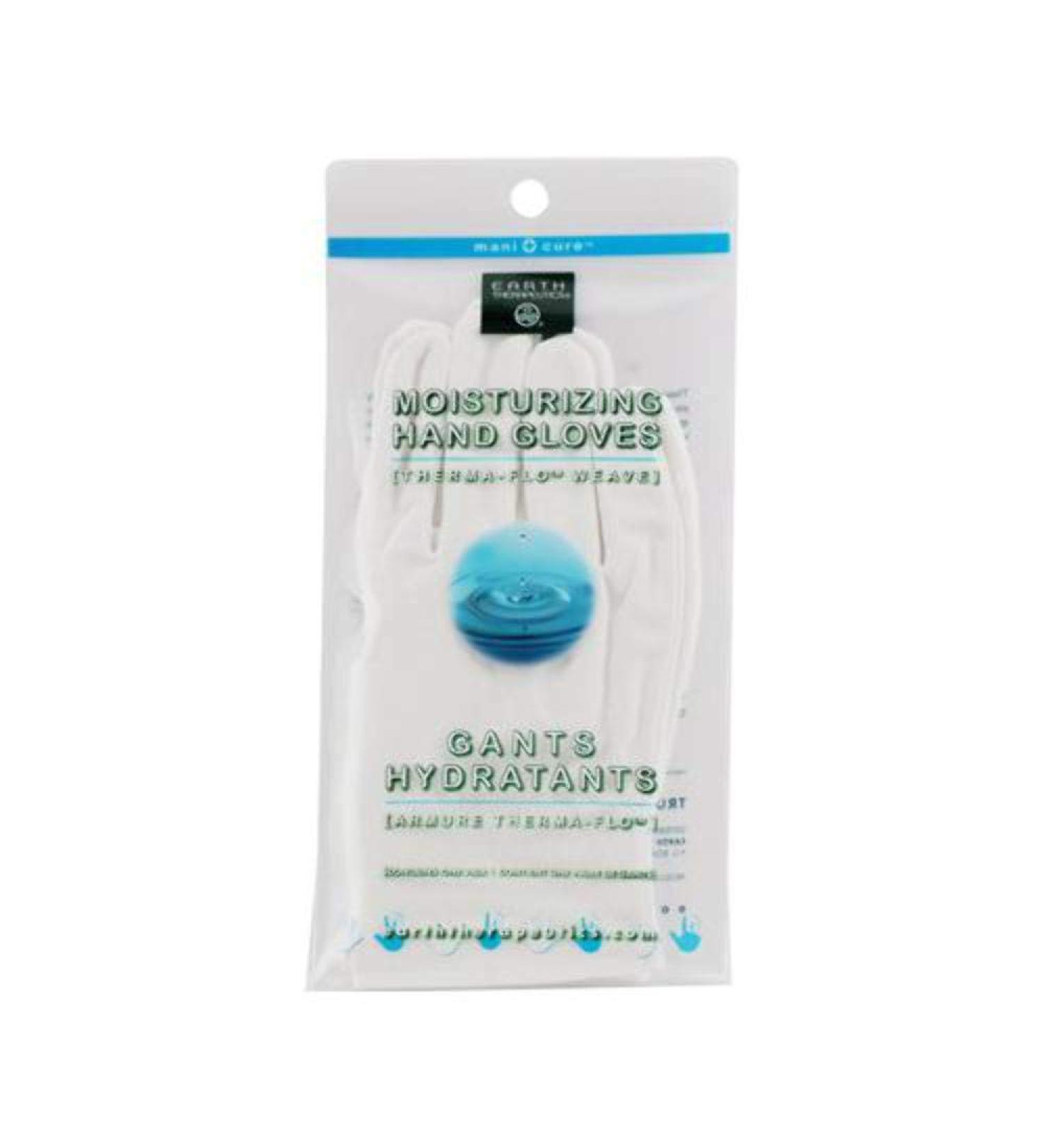 Earth Therapeutics Moisturizing Hand Gloves Solid Color - White (1 Pair)