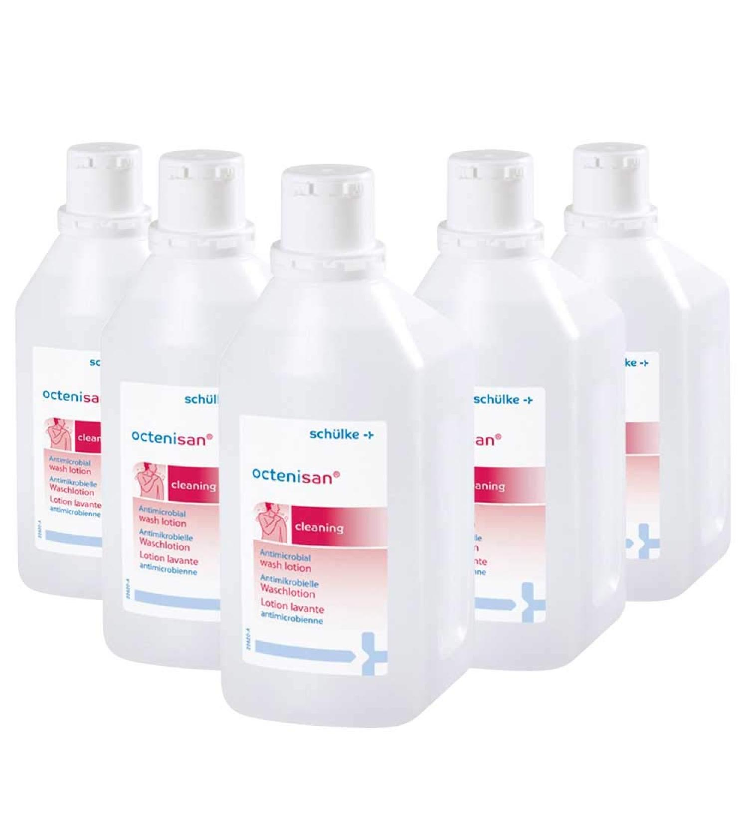 5x 1000 ml Sch lke Octenisan washing lotion cleaning lotion liquid soap with allantoin fragrancefree