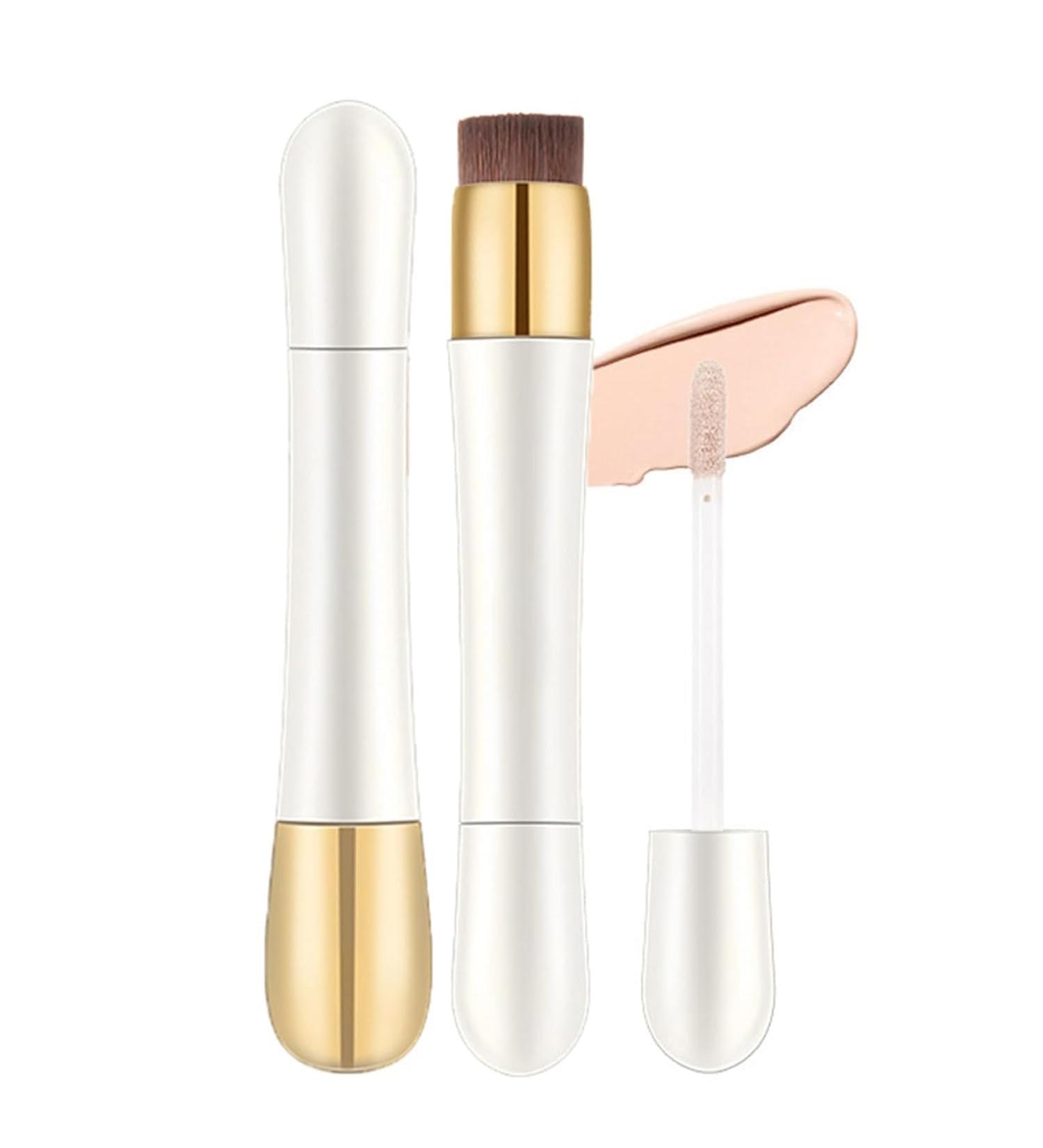 2 in 1 Foundation Anti-Wrinkle Concealer Built-in Brush Foundation Stick Long-Lasting Waterproof Concealer Long-Lasting Foundation on Skin - Buy Online on GoSupps.com