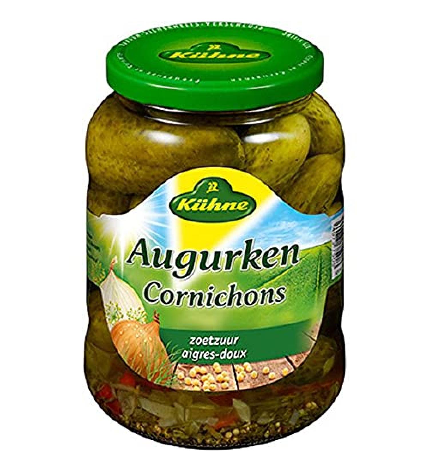 Kuhne Augurken Zoetzuur sweet and sour sauce Pickles 670G