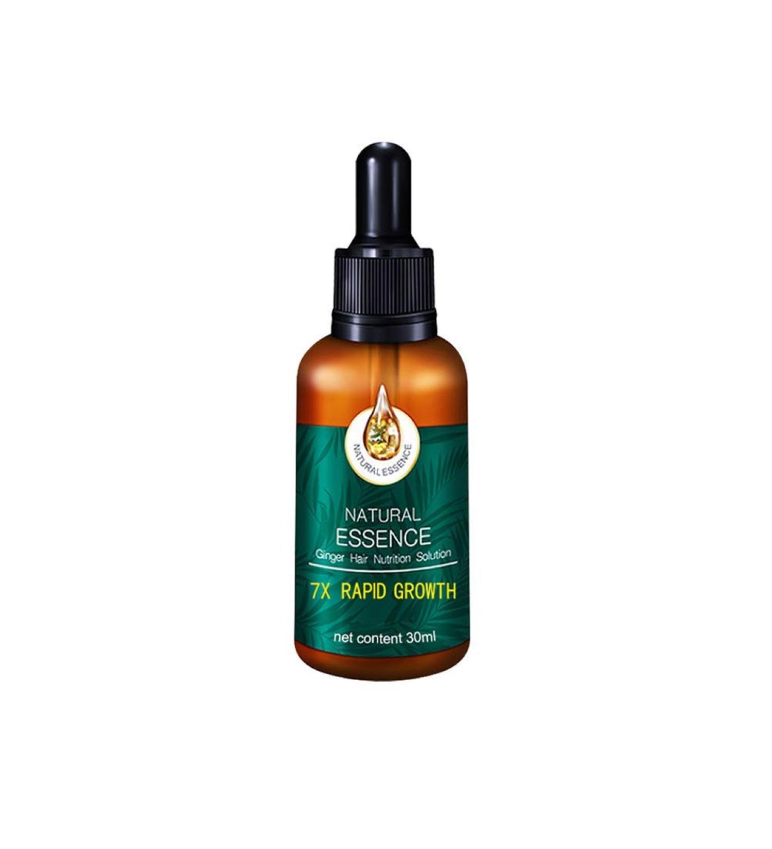 Hair Growth Serum with Ginger Oil - Anti-Hair Loss Thickening & Quick Growth - 30ml for Thinner Hair - Buy Online on GoSupps.com