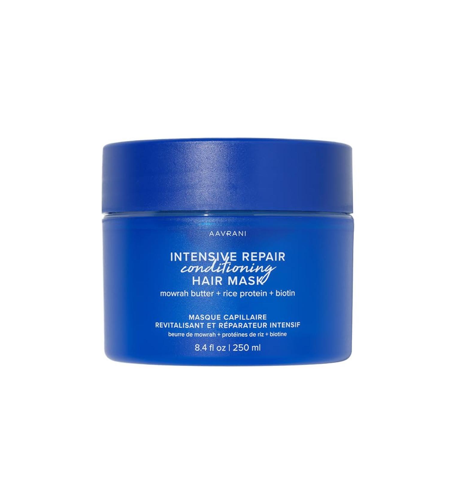 AAVRANI Intensive Repair Conditioning Hair Mask | Vegan Hair Mask for Dry Damaged Hair with Biotin Rice Protein & Mowrah Butter - 8.4 Oz - International Shipping Available - Buy Online on GoSupps.com