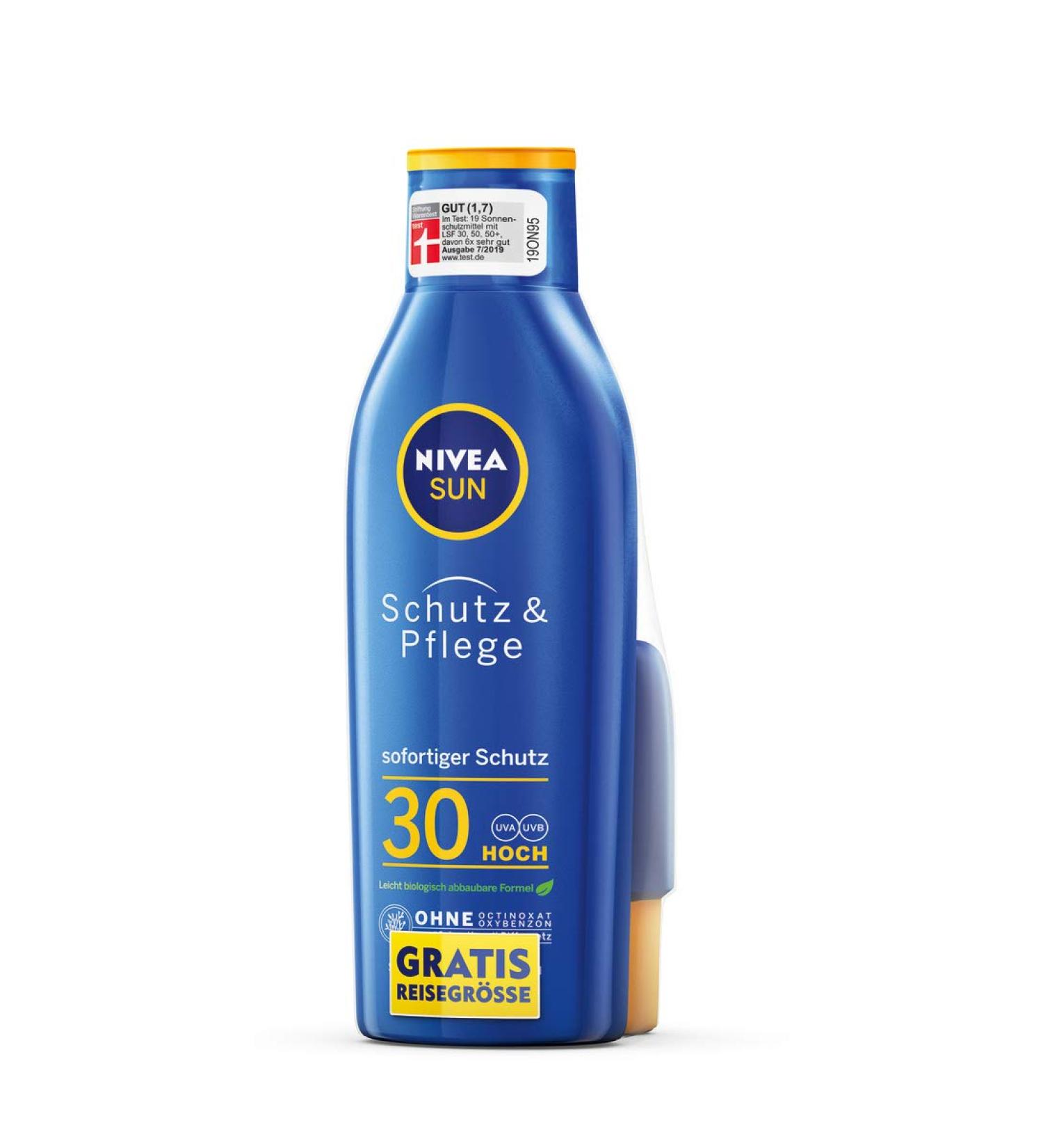 NIVEA SUN Protection & Care Lotion SPF 30 - 250ml + Free Travel Size | Best International Shipping - Buy Online on GoSupps.com