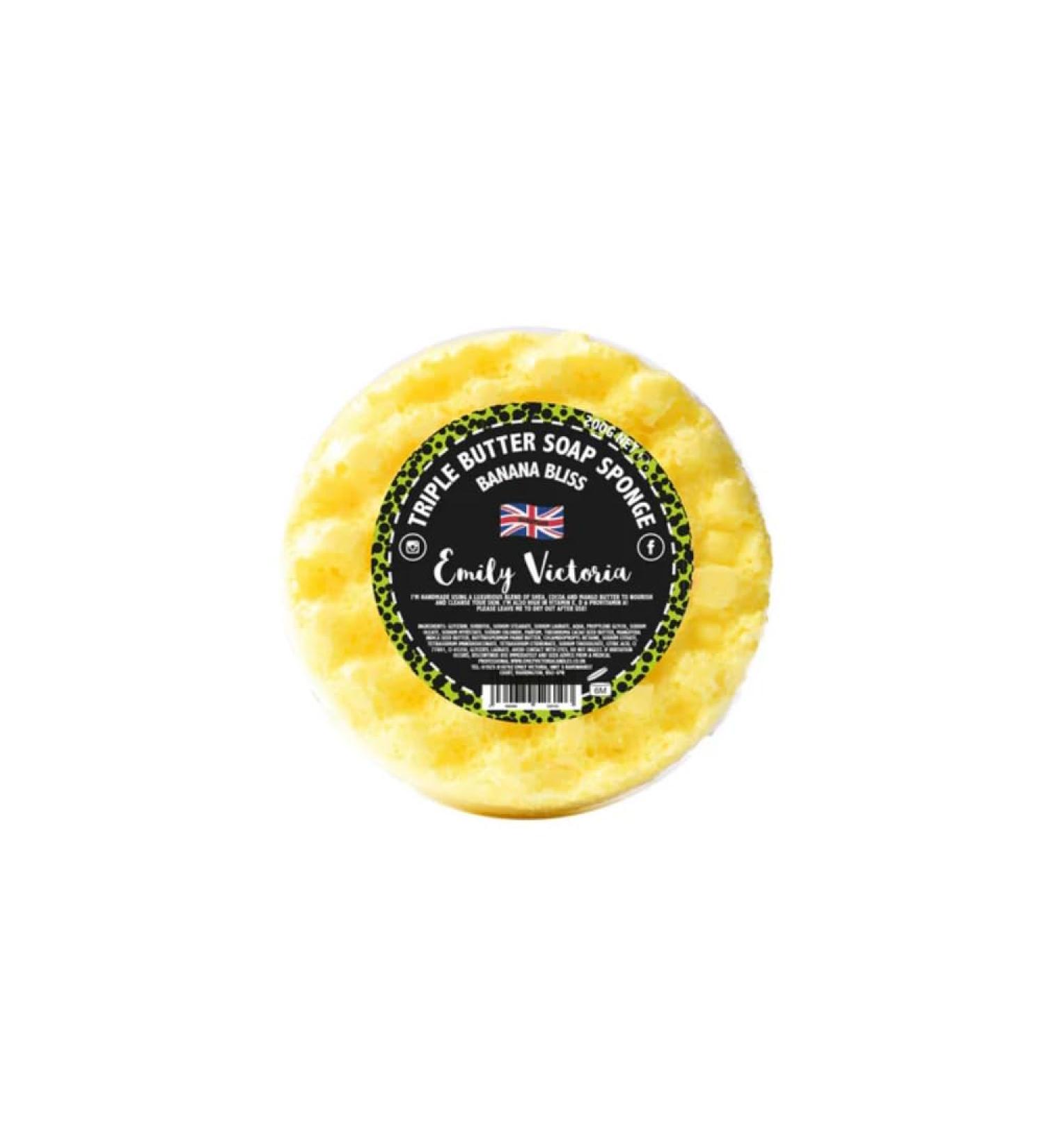 Banana Bliss Triple Butter Soap Sponge by Emily Victoria