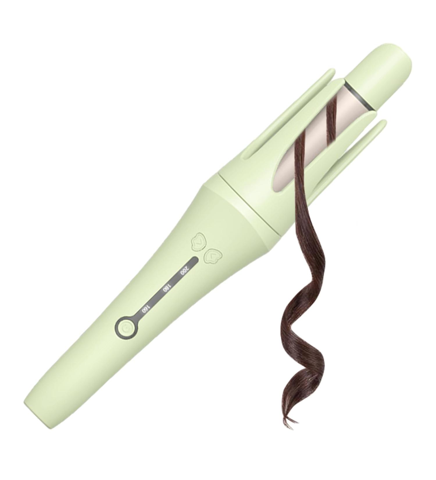 Automatic Curling Iron Rotating - Fast Heating Rotating Curler Detangling Curling Wand Ions Hair Iron Curler 3 Adjustable Temps Hair Crimper Waver Hair Tool for Most Hair Types 32MM Green - Buy Online on GoSupps.com