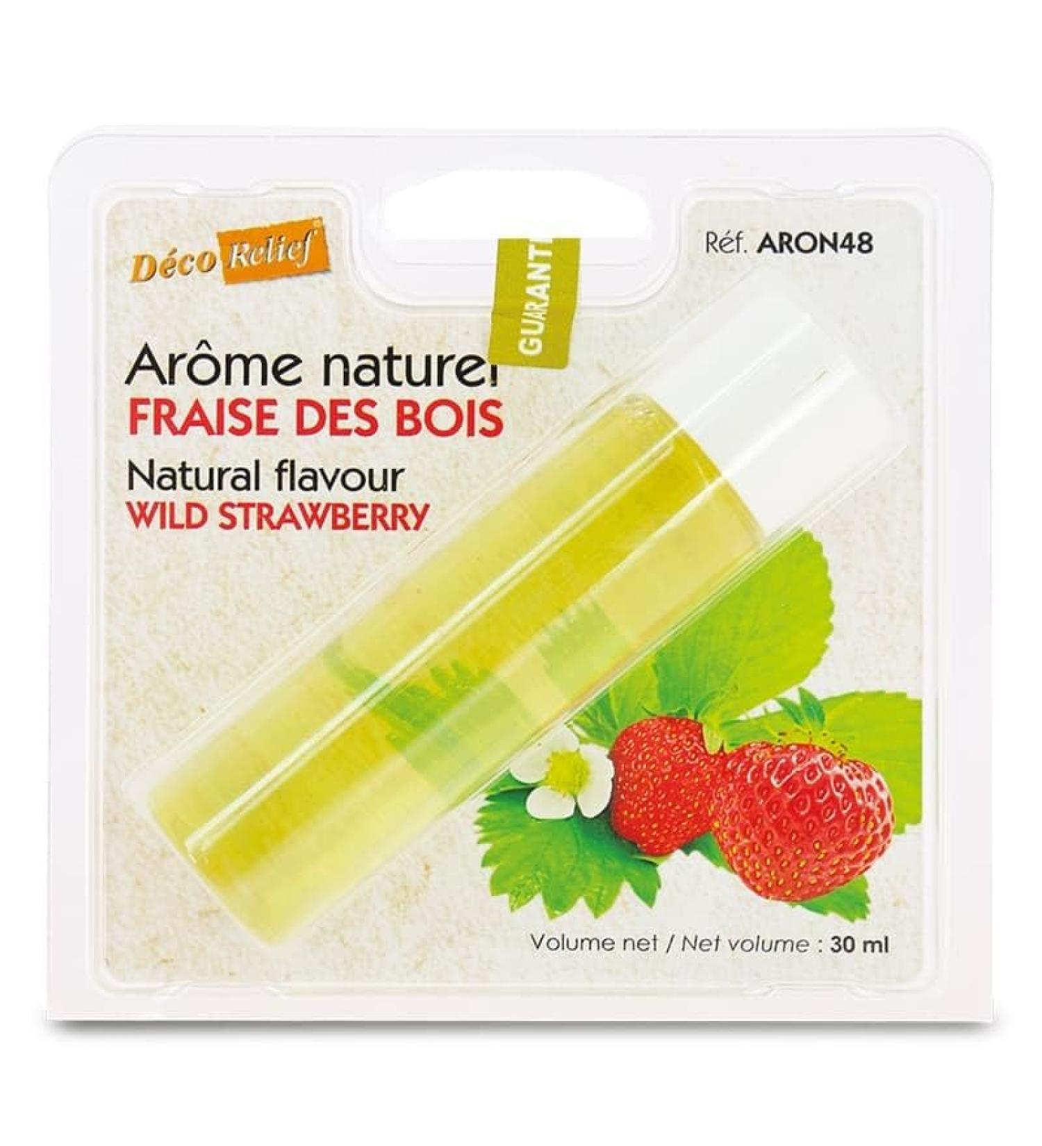 D co Relief - Natural Wild Strawberry Flavour 30ml - Food Flavour for Baking Cooking - Professional Ingredient