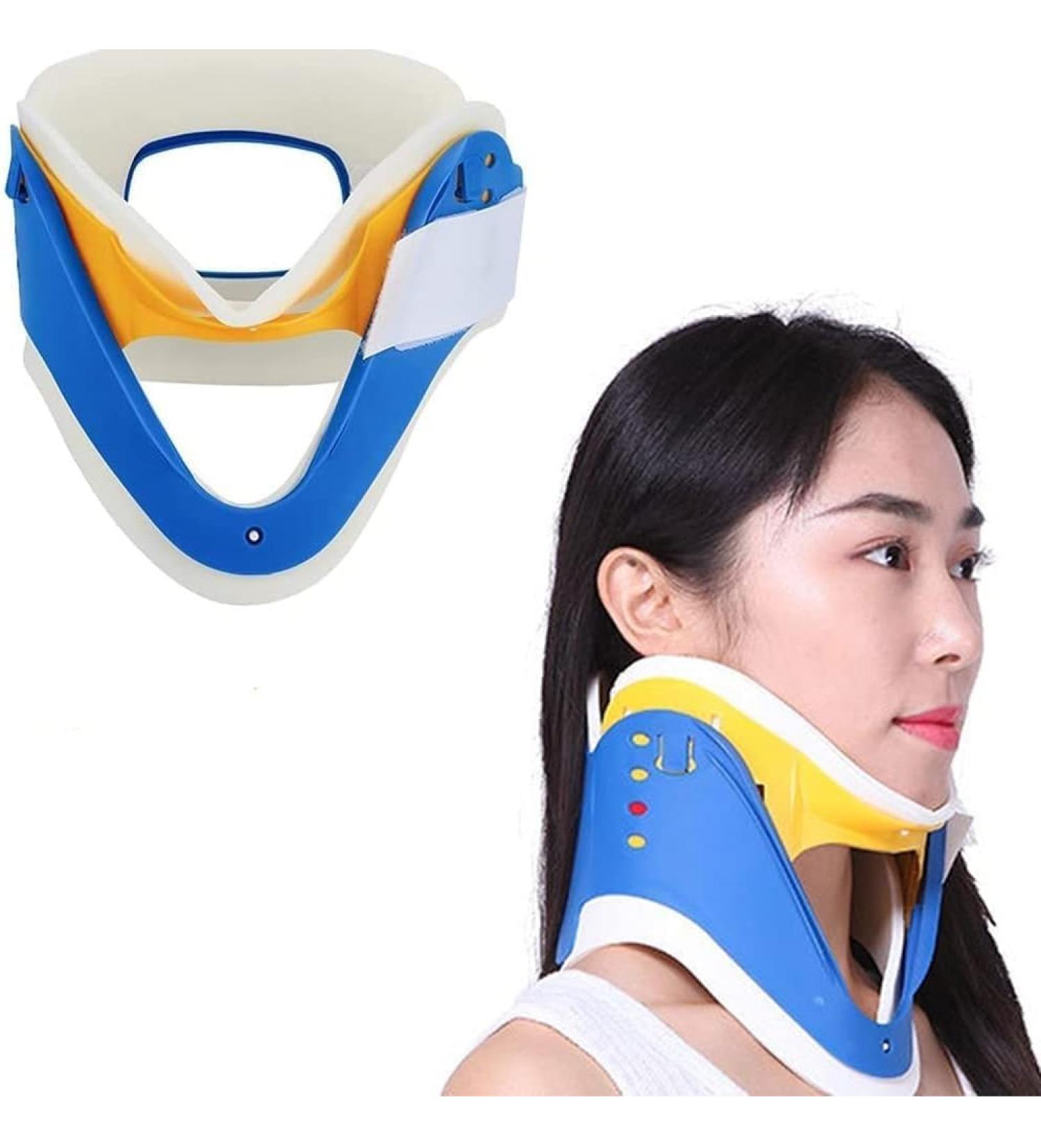 Buy SDDLLZEQ Cervical Tractor Neck Support Brace - Heated Neck Stretcher for Pain Relief & Correction - International Shipping Available - Buy Online on GoSupps.com