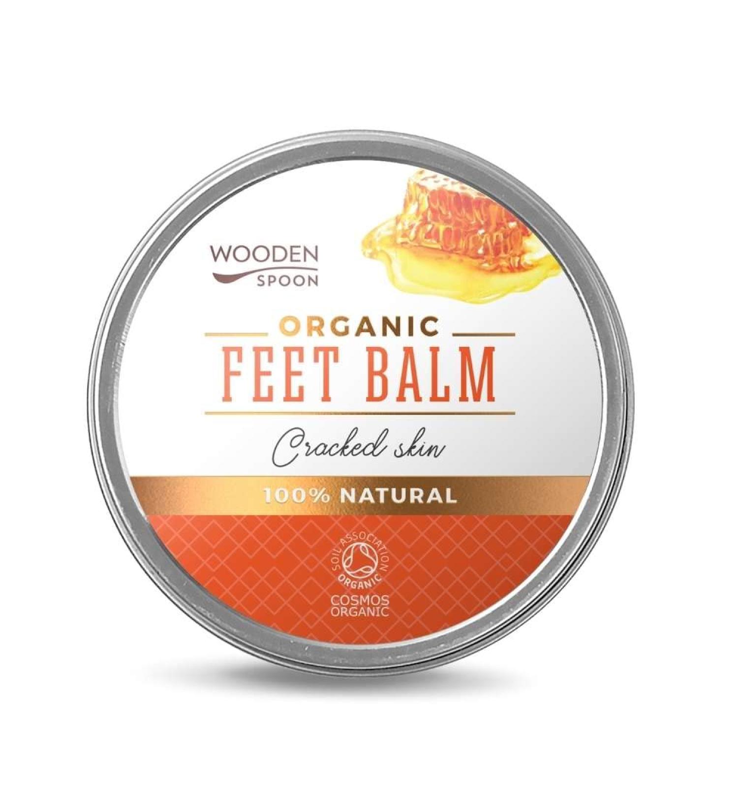 Woodenspoon Cracked Skin - Foot cream Moisturizing foot care for dry feet natural cosmetics without preservatives soil association certified 60 ml