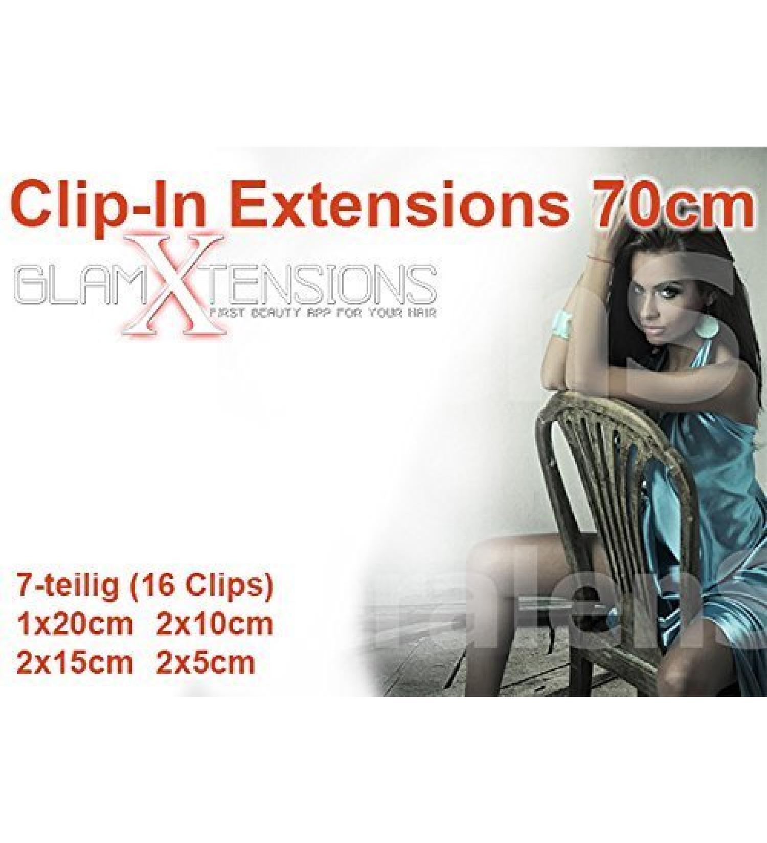 Clip In Extensions Set 100% Real Hair 7 pieces 100g Hair Extension 70cm Clip-In Hair Extension #04 Chocolate Brown