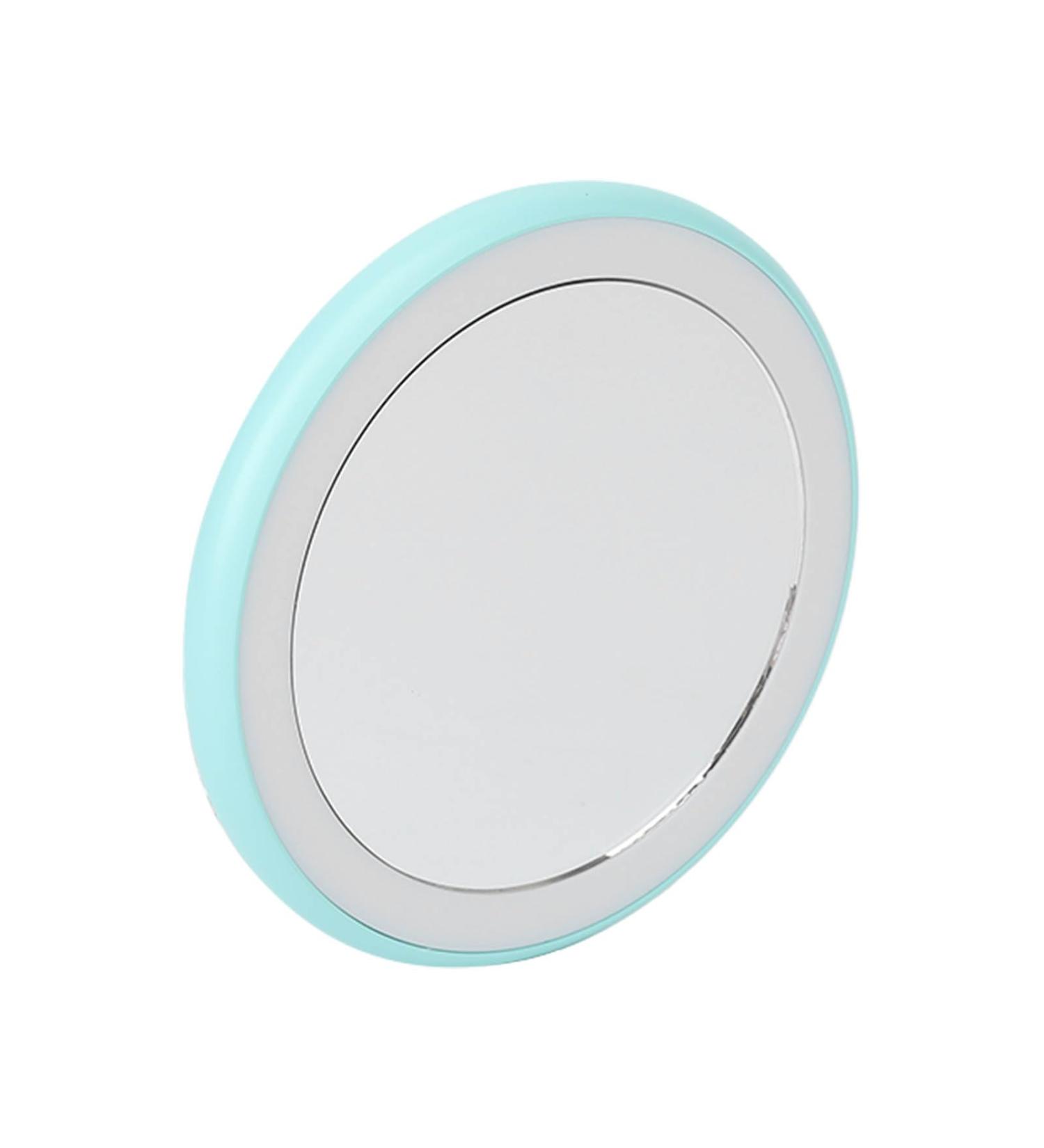 Compact Makeup Mirror With Light Travel Makeup Mirror With LED Light Low Energy Daily Use For Girls (Fruit Green) - Buy Online on GoSupps.com