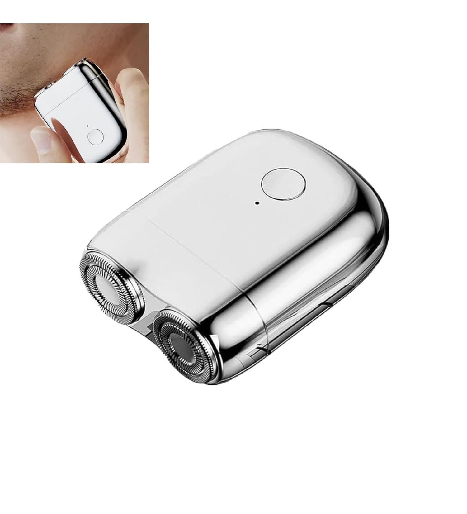 Mini Magnetic Automatic Electric Shaver Portable Waterproof Mini Cordless Men S Electric Shaver Usb Rechargeable Waterproof Shaver Electric Beard Trimmer (Silver) - Buy Online on GoSupps.com
