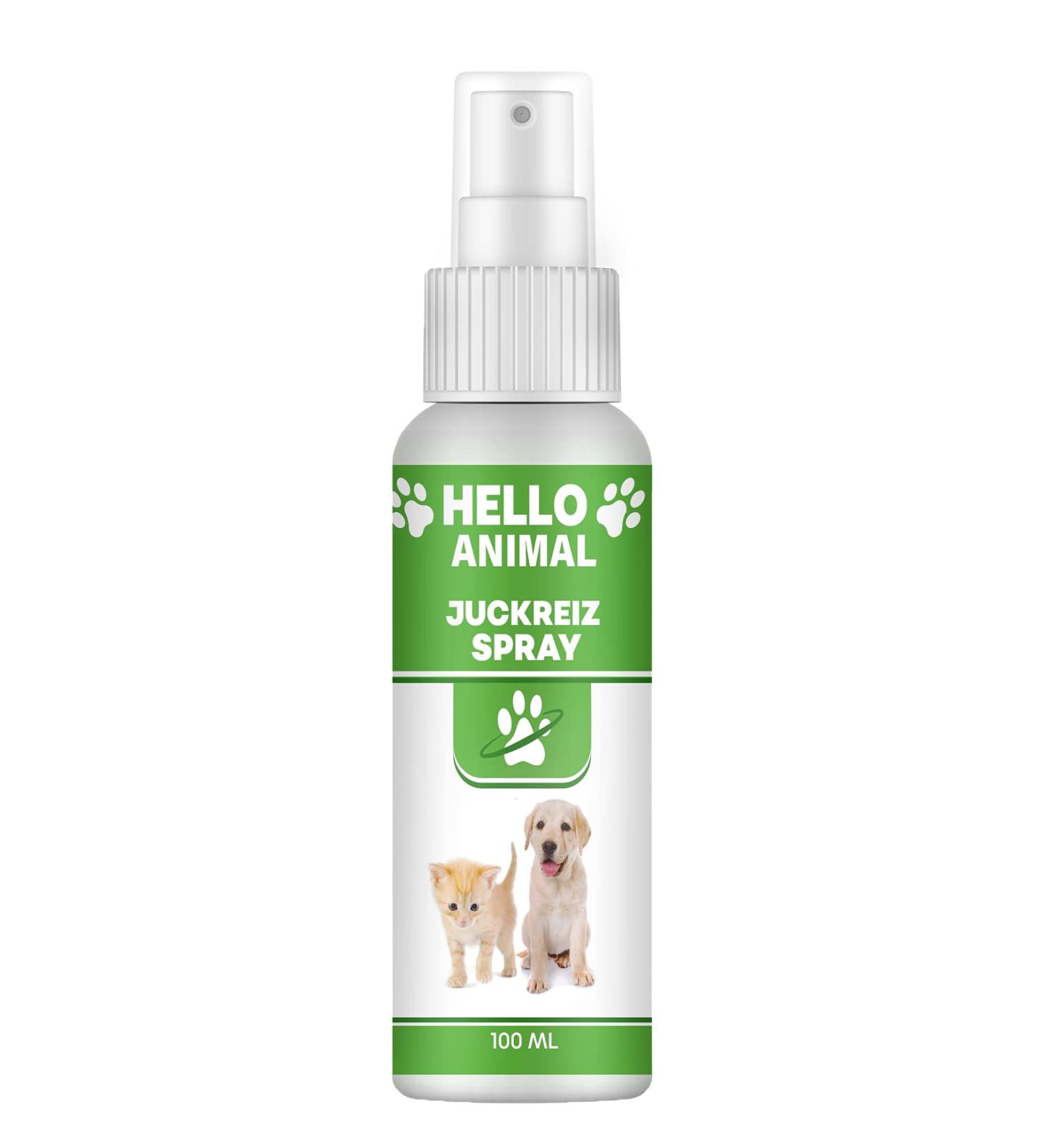 Buy HelloAnimal ITCHING Spray for Dogs & Cats - Relieve Skin Irritations Fleas & Mites - Fast Effective Care Worldwide - Buy Online on GoSupps.com