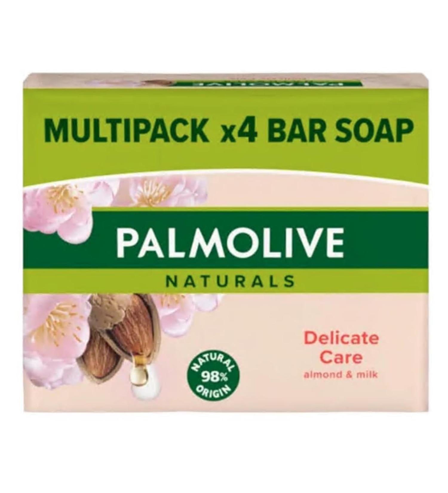 Luxury Almond Milk Soap Bar - Naturals Delicate Care for Sensitive Skin - Vegan Moisturizing Nourishing and Gentle Body Hand and Face Cleansing 4x90g Bars - Buy Online on GoSupps.com