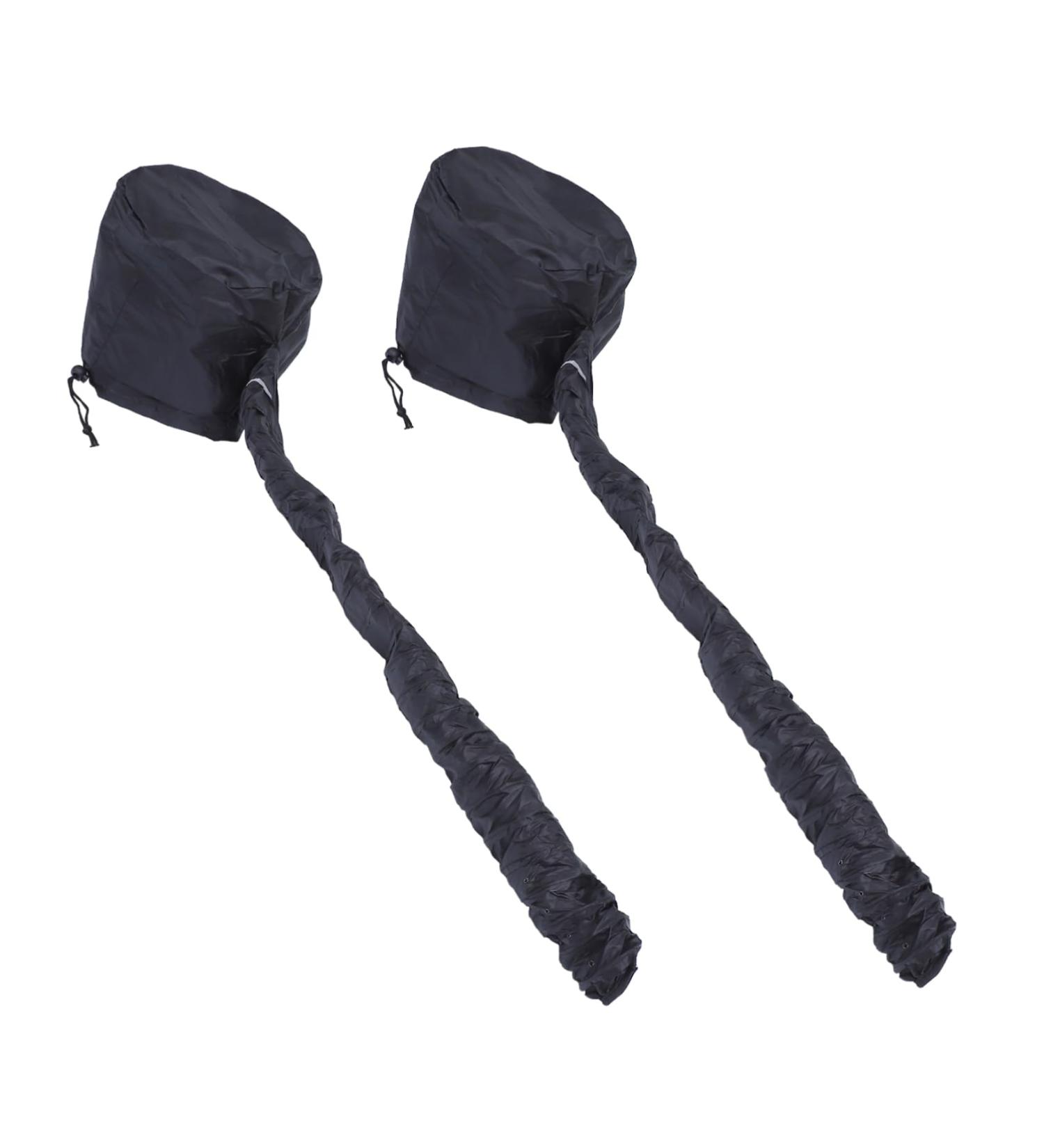 PLAFOPE 2pcs Dry Hair Cap Portable Hair Salon Heat Cap Adjustable Hooded Bonnet Heat Cap for Hair 190t Black - Buy Online on GoSupps.com