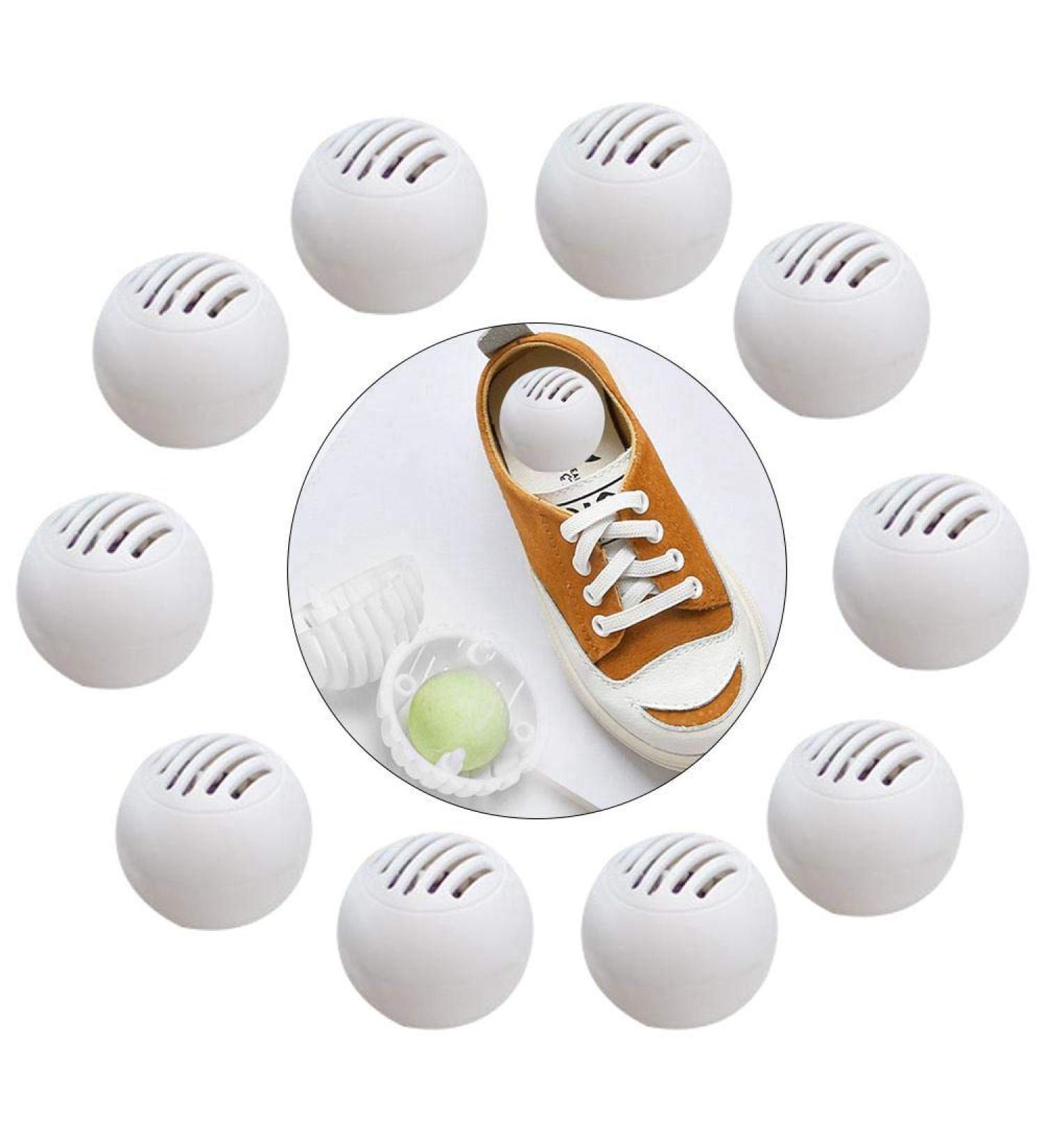 Peedeu Shoe Deodorizer Balls (Contains 10 Balls) Shoe Deodorant for Sneakers Lockers Gym Bags Homes Offices and Cars Fresh Air Natural Fruity Aroma - Buy Online on GoSupps.com
