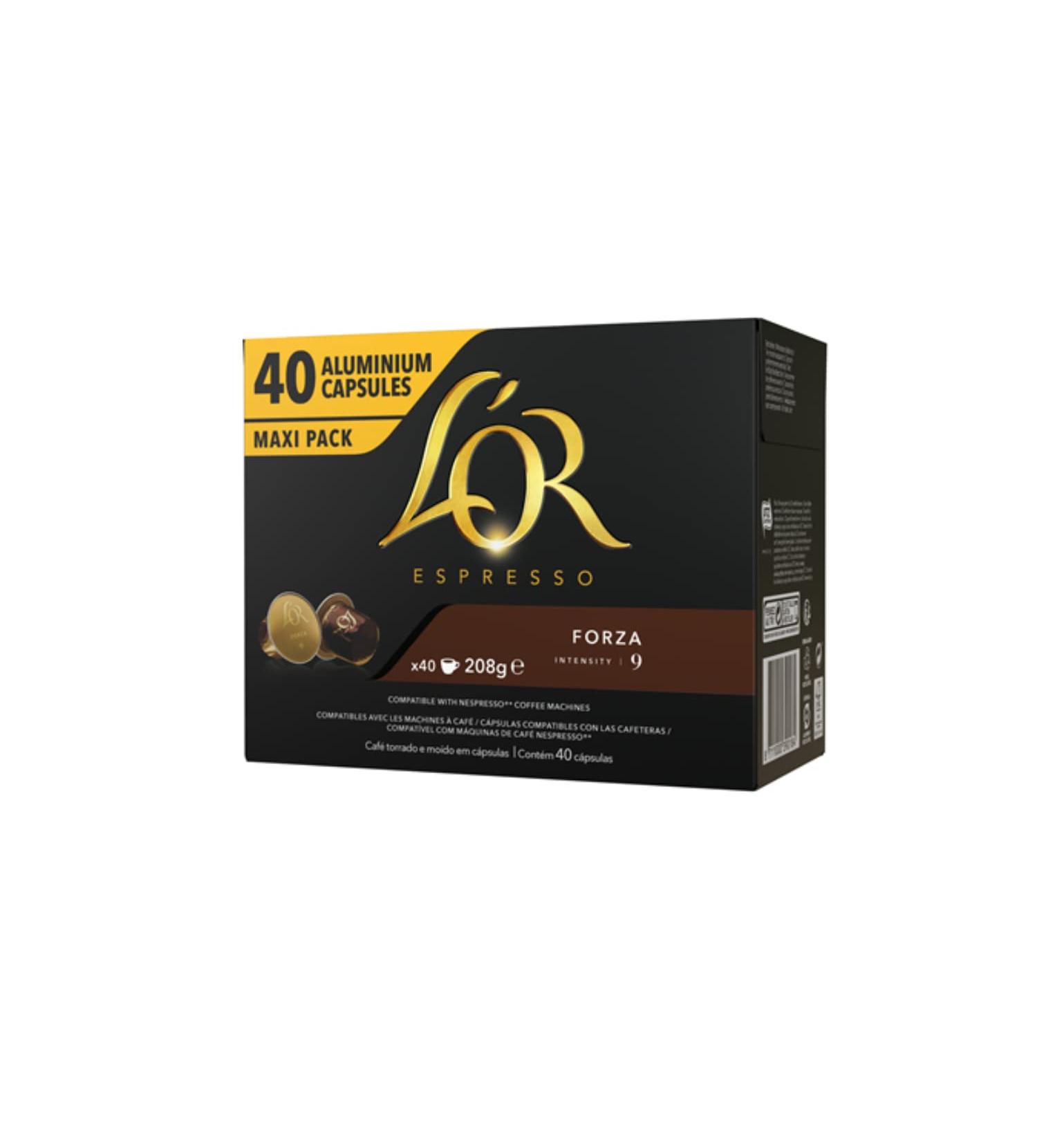 Café L'Or espresso Forza intensity 9-40 capsules