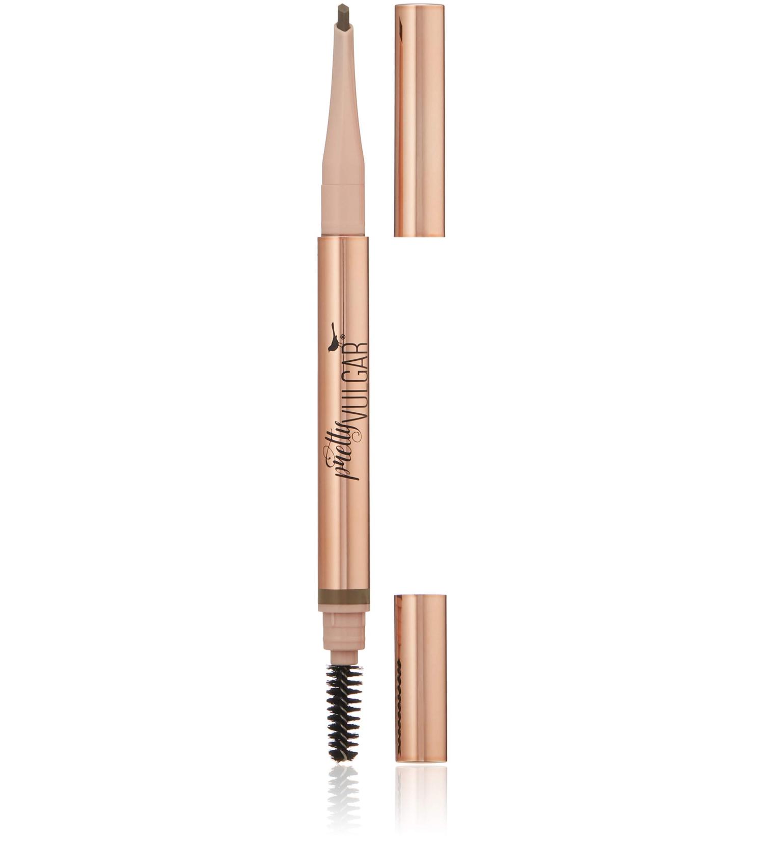 Pretty Vulgar Defined Brilliance Eyebrow Pencil - Dual-Sided Definer for Natural, Long-Wearing Brows - Vegan, Gluten-Free, and Cruelty-Free - Classy Broad (Taupe) - 0.35g/0.012 oz - Buy Online on GoSupps.com