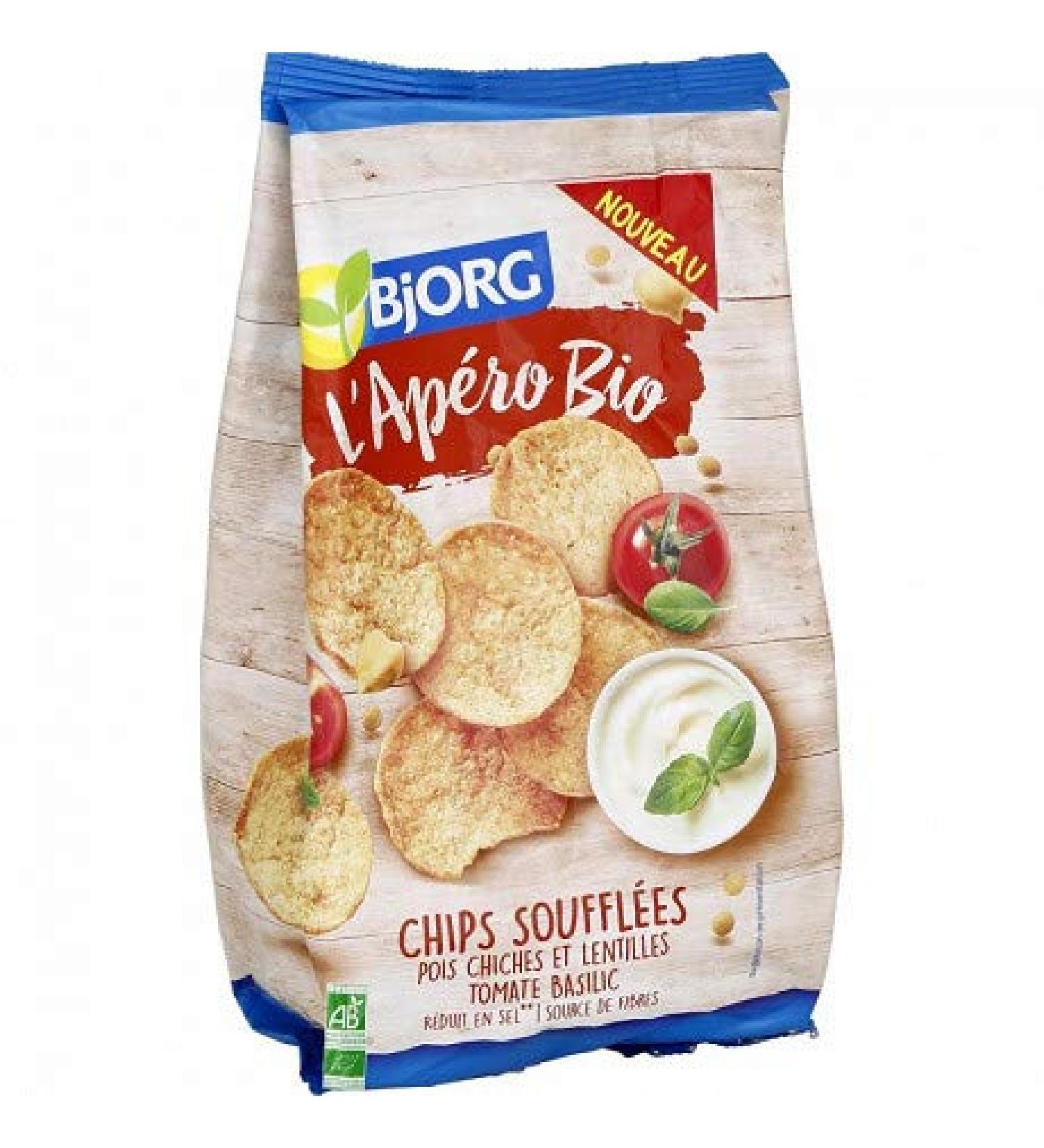BJORG - Tomato Basil Puffed Chips 80G - Pack of 4  - Buy Online on GoSupps.com