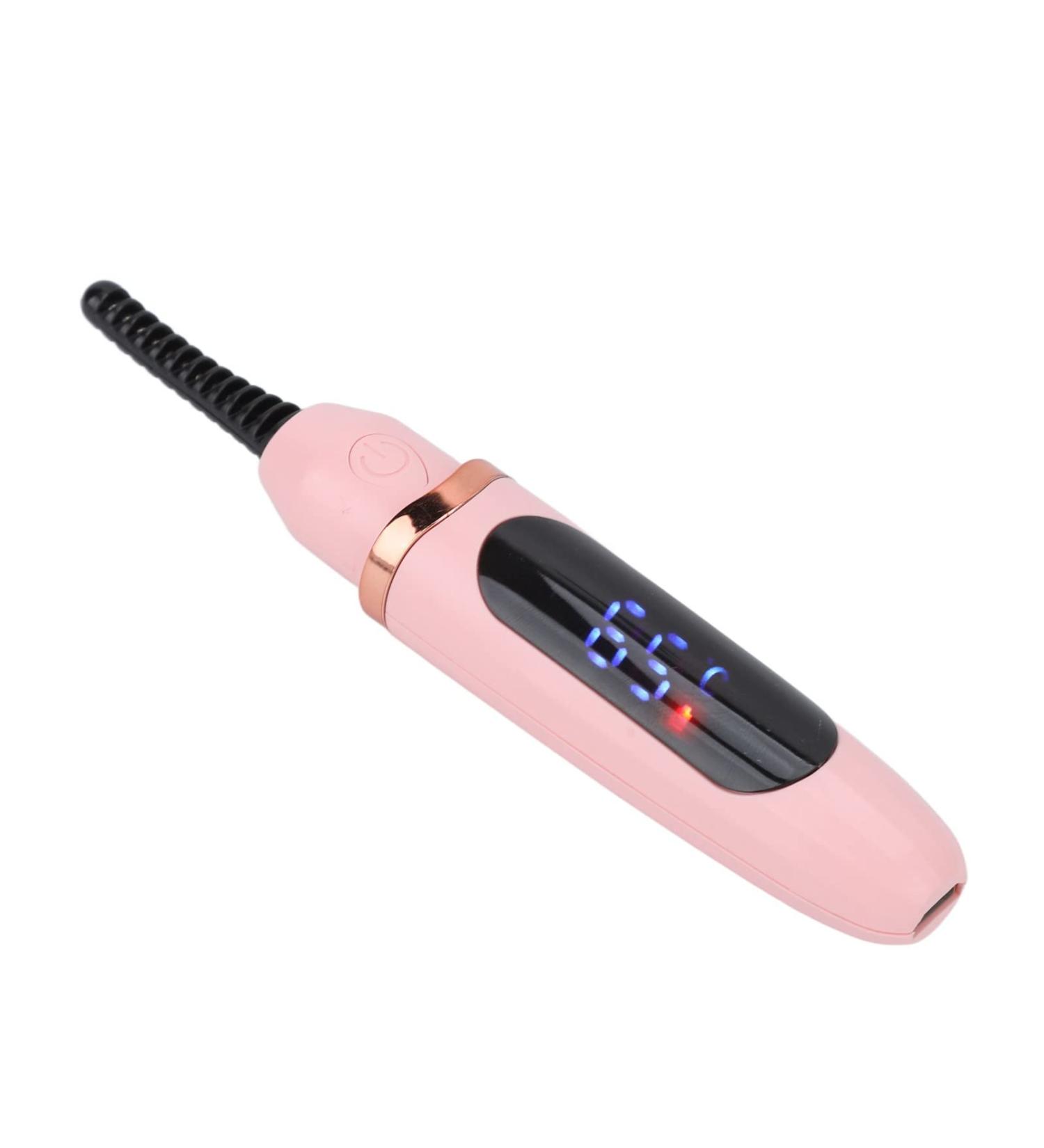 Verdant Touch Electric Eyelash Curler Heated Eyelash Curler USB Rechargeable 3 Temperature Adjustable LED Digital Display Long Lasting Curl Tool for Women - Buy Online on GoSupps.com