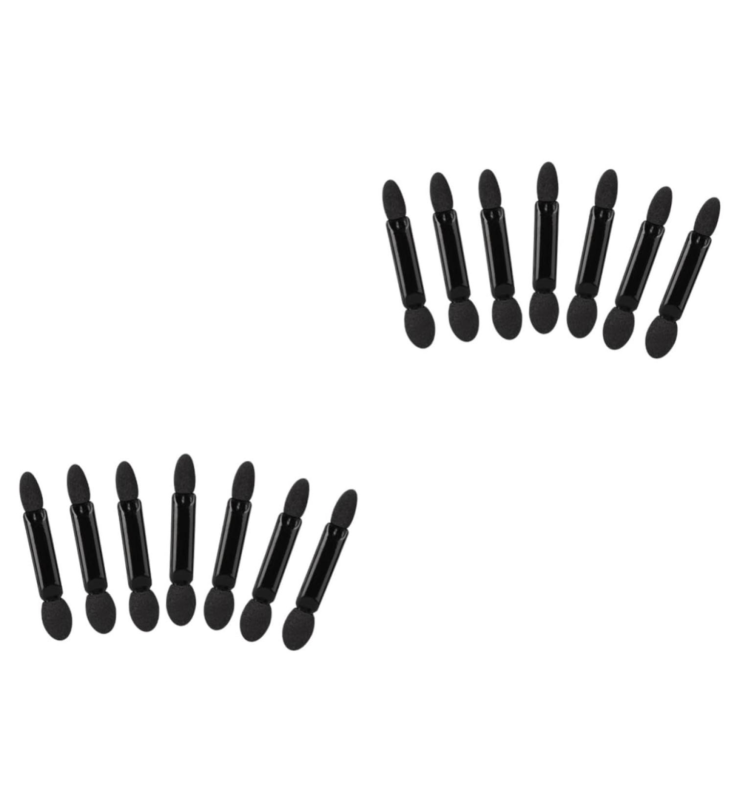 Mipcase 200 pcs Eye Shadow Double-ended Tipped Makeup Brush Eyeshadow Black Sponge Mx2pcs Blackx2pcs - Buy Online on GoSupps.com