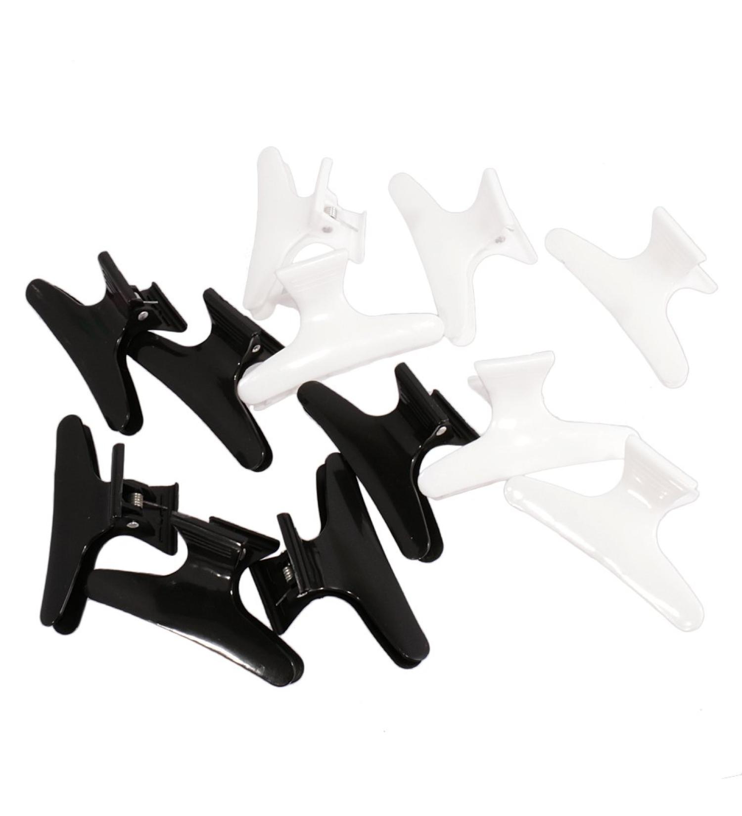 Buy 12x Butterfly Hairdressing Clamps - Salon Hair Color & Perm Section Clips for Professional Styling - Buy Online on GoSupps.com