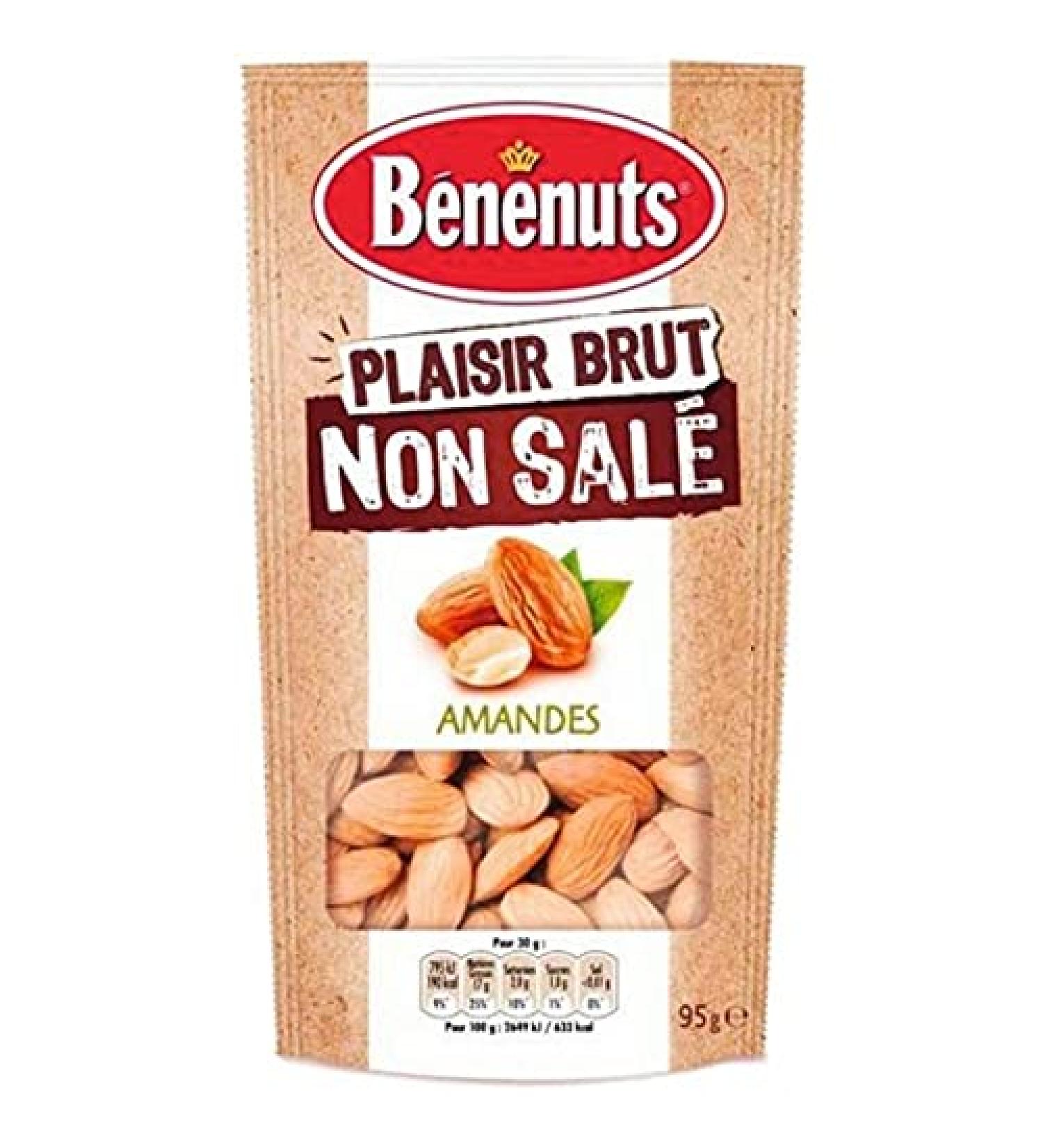 Bénénuts Amandes Plaisir Brut 95g (lot de 3)