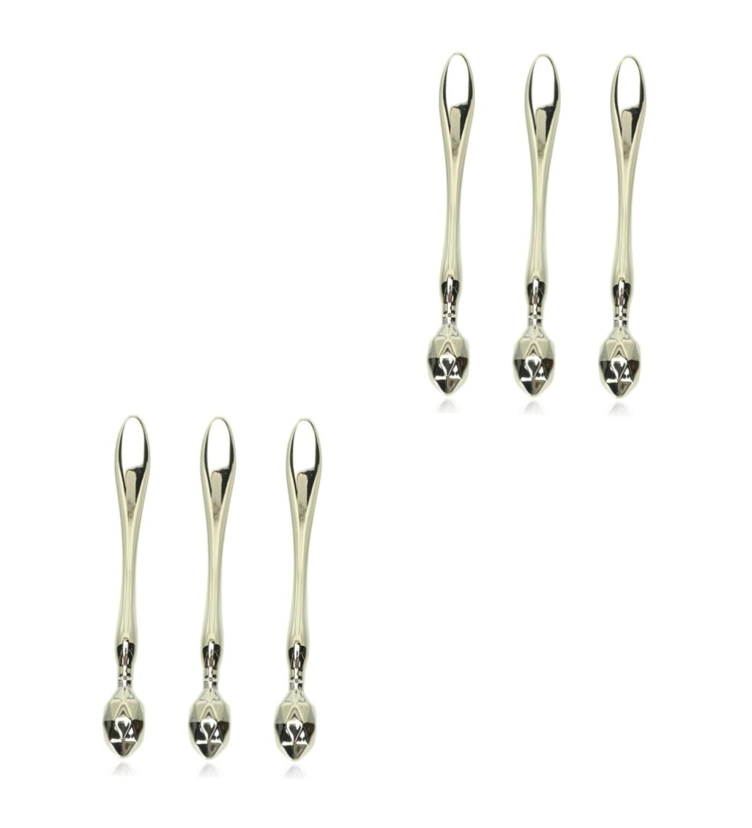 6 Pcs Rhombus Digging Spoon Set - Mini Metal Spatula & Zinc Alloy Scrapers - Perfect for Gardening & Crafts - 8x1x1cm - Buy Internationally! - Buy Online on GoSupps.com