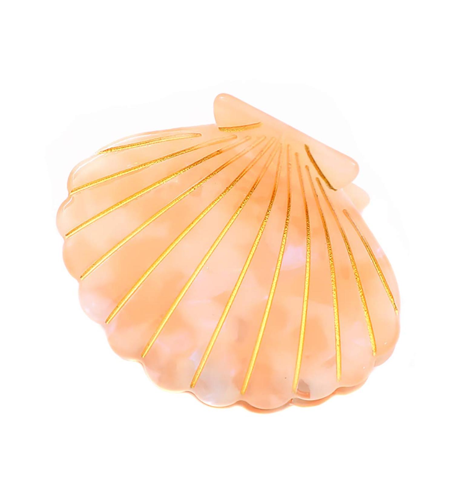 Women Acetate Shell Hair Clip - Fashion Half Updo Hairpin Accessory in Yellow | International Shipping - Buy Online on GoSupps.com