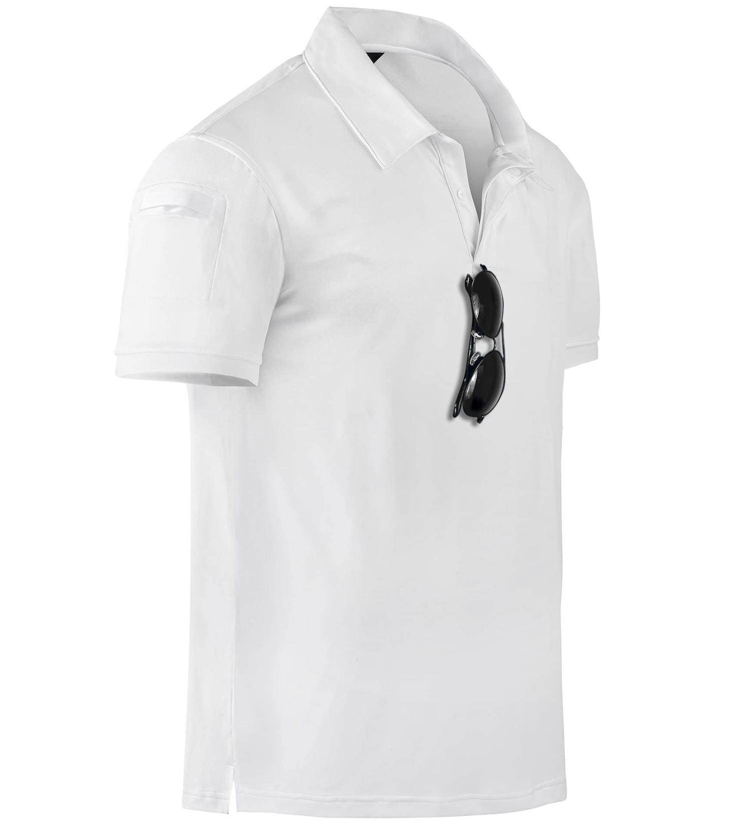 SWISSWELL Men's Short Sleeve Polo Shirts 3 Pack XX-Large - Moisture Wicking Outdoor Tactical Golf Sports Shirts (A170-White) - Buy Online on GoSupps.com