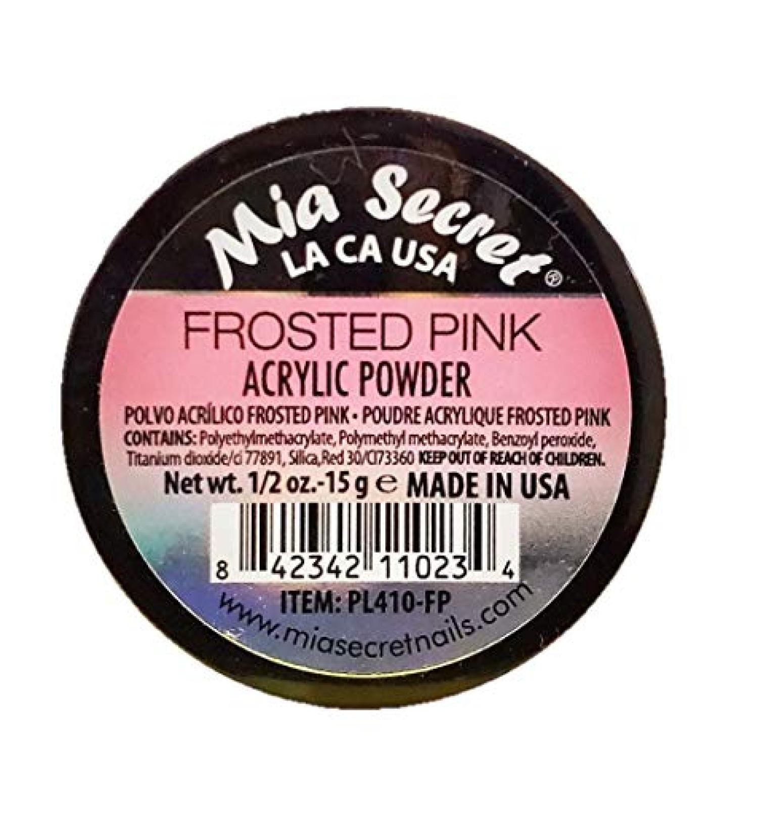 Mia Secret Professional Nail System Acrylic Powder .5 oz - Frosted Pink