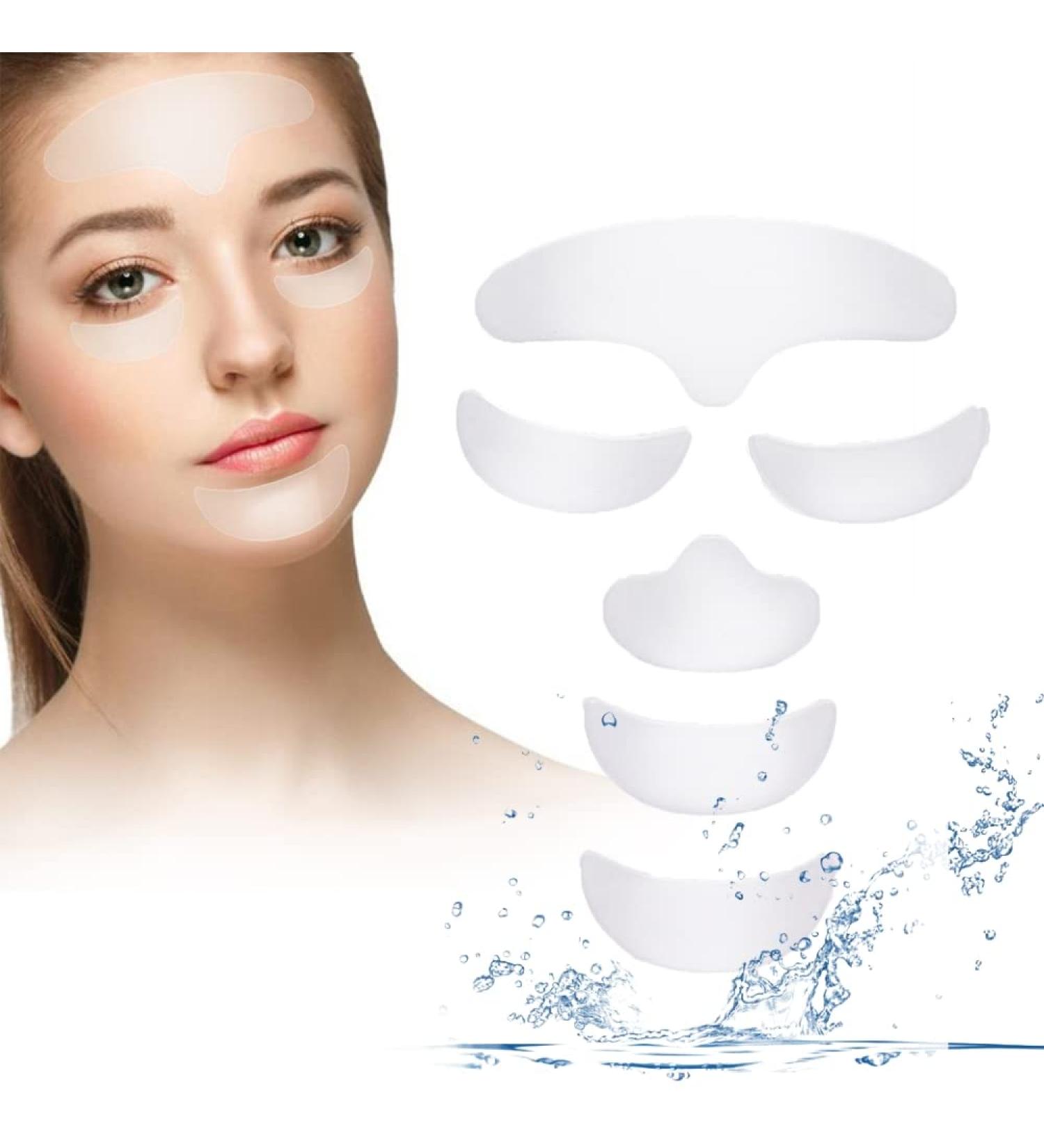 Shop Beauty Forehead Anti-Fold Patches - Reusable Facial Anti-Aging Silicone Pads for Lifting & Rejuvenating Skin - 6PCS - Buy Online on GoSupps.com