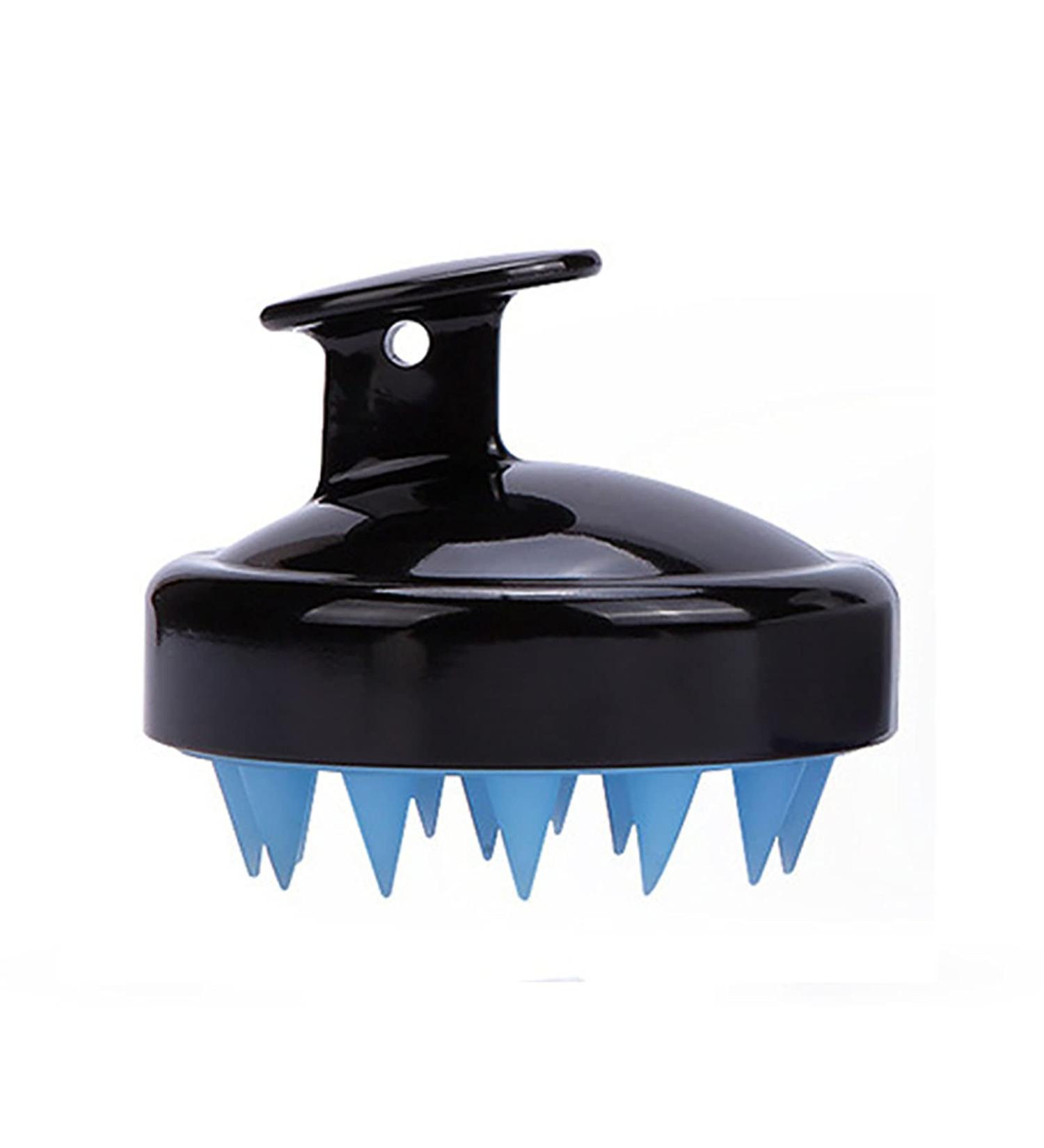 Buy Premium Hair Shampoo Brush with Soft Silicone Scalp Massager for Hair Growth - Black & Blue Colors - Buy Online on GoSupps.com