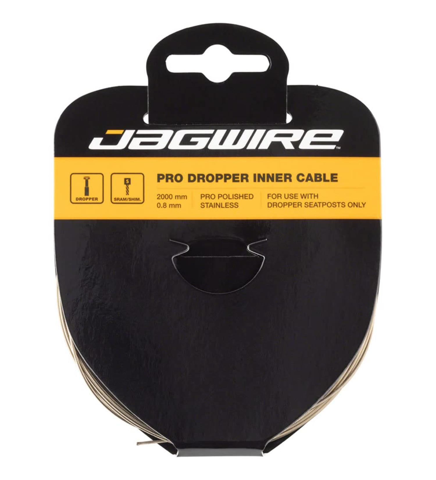 Jagwire Dropper Inner Cable-Pro Stainless-Steel 2000mm Saddle Black - Unisex Adult - One Size - Buy Online on GoSupps.com